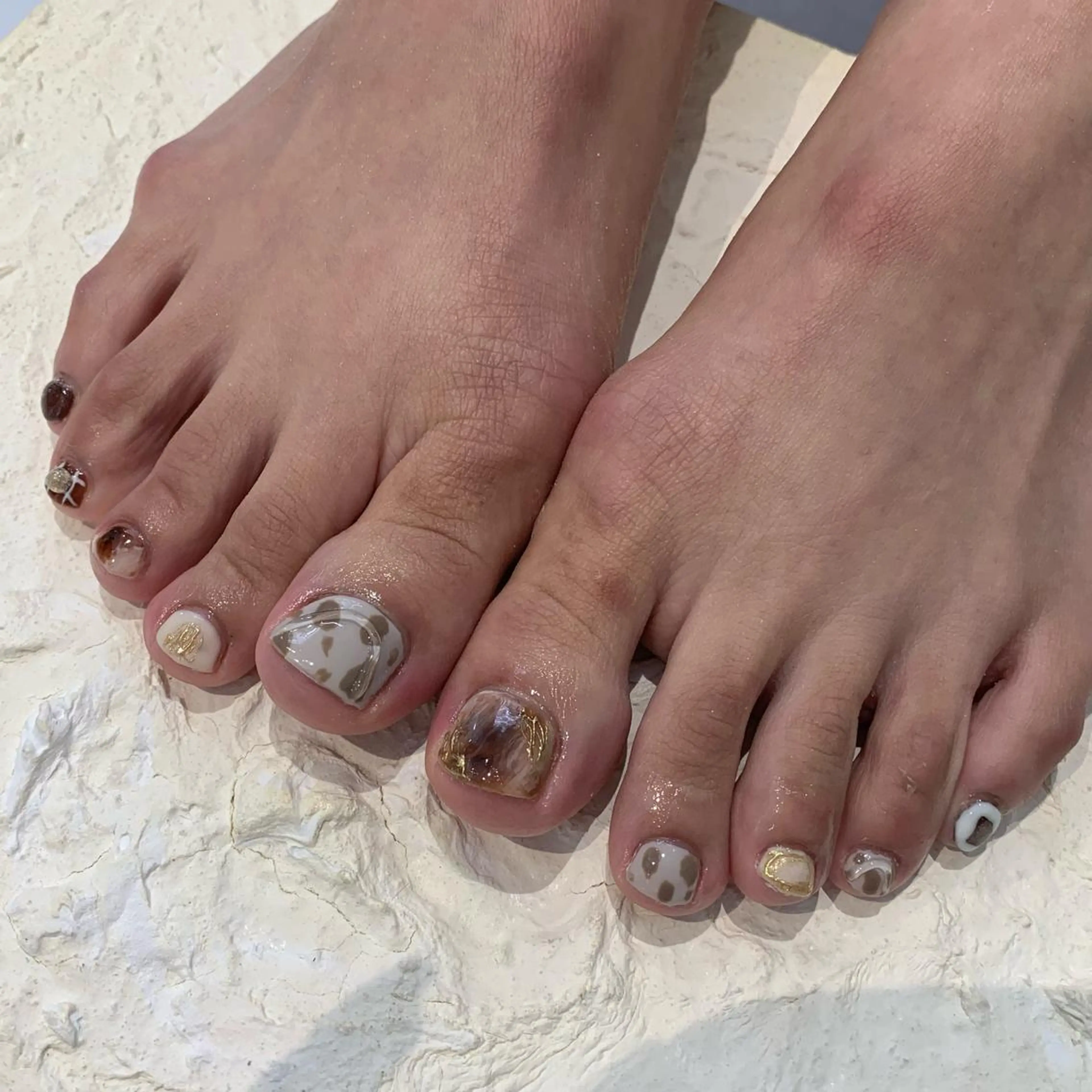 ネイル フットネイル マキノ ユイのネイルデザイン