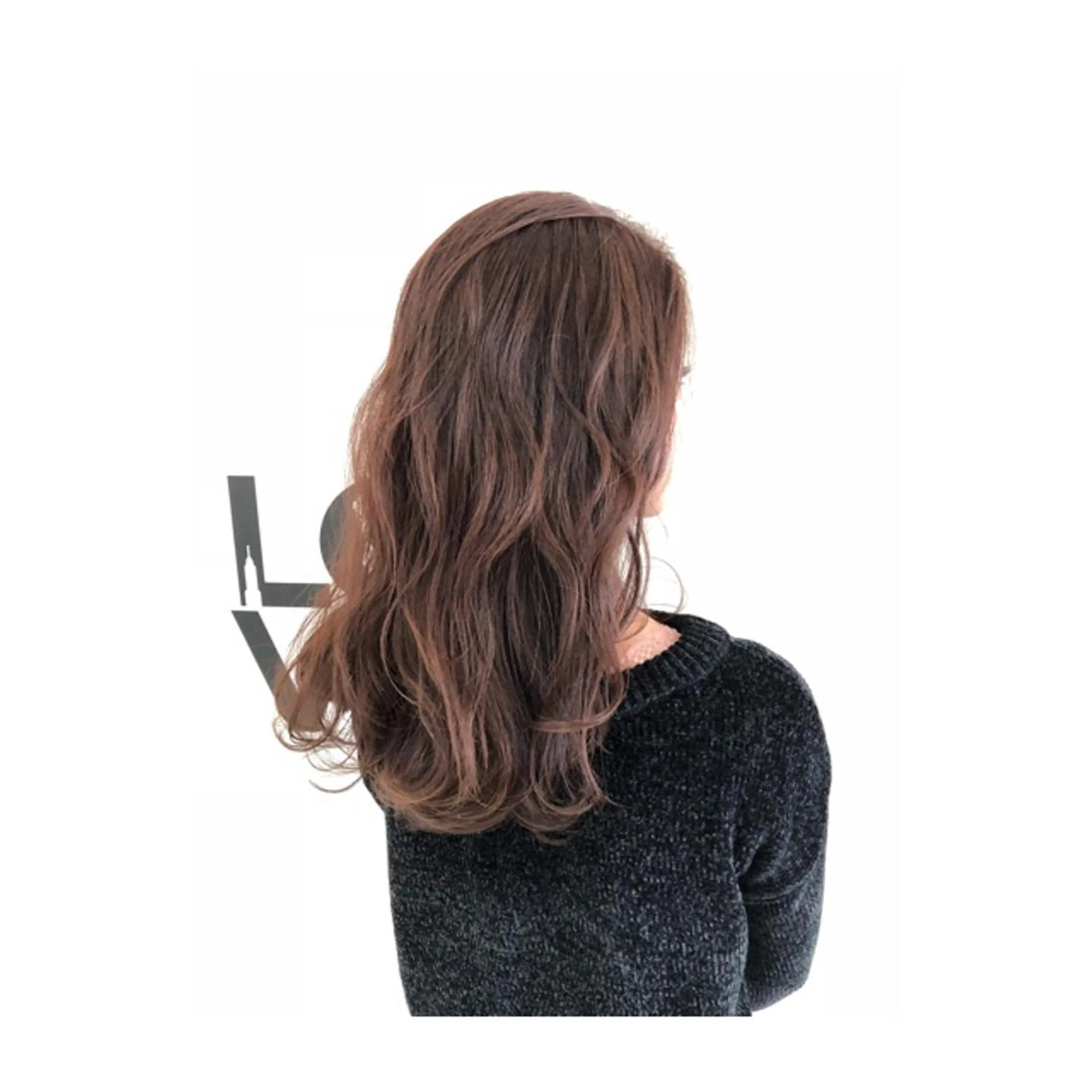 セミロング アッシュ 外国人風カラー ハイライト ショートが得意✂️ 藤城建太のヘアスタイル