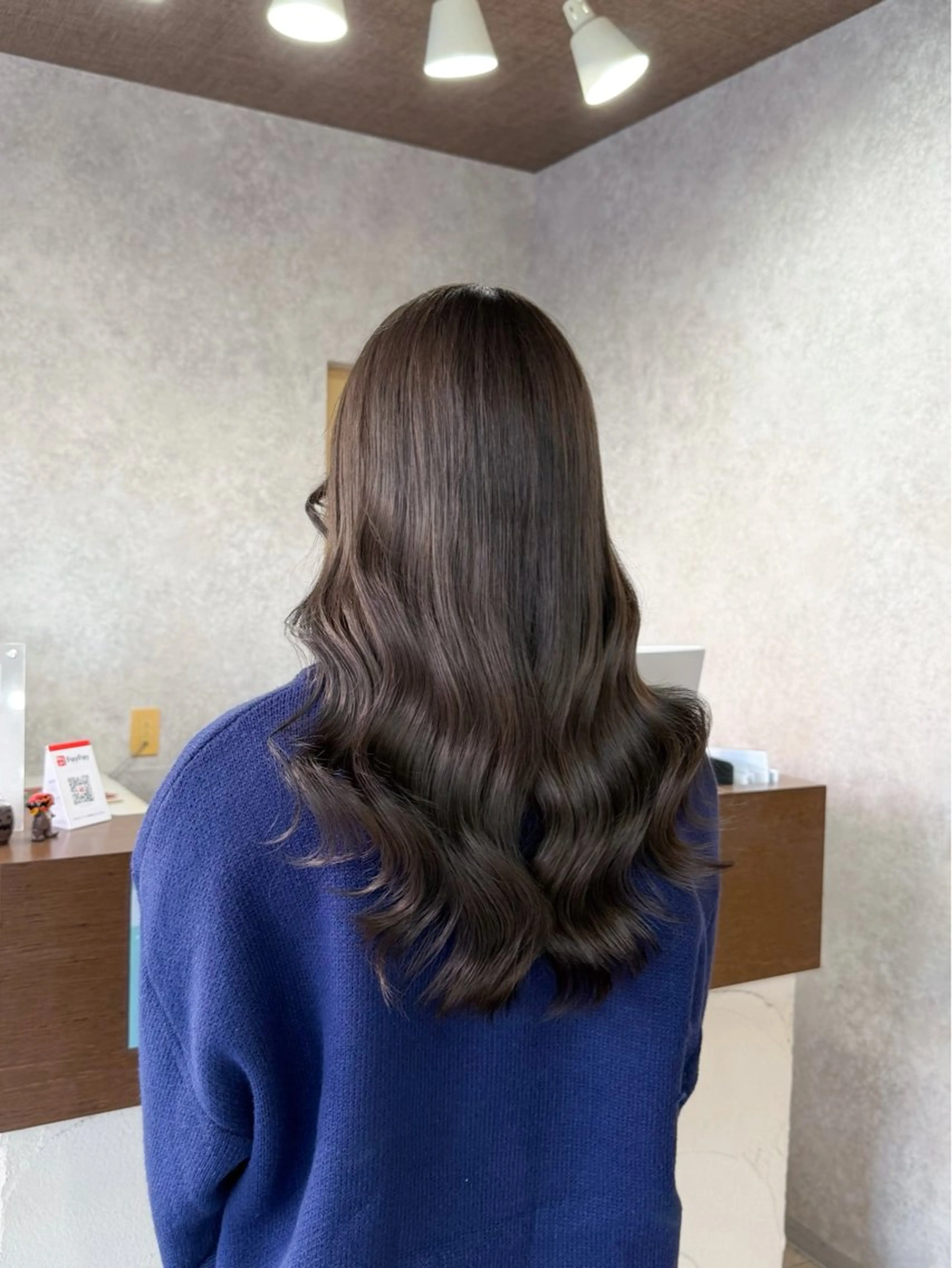 ロング カラー ブリーチ グレージュ 村田梨乃/ minim hairのヘアスタイル