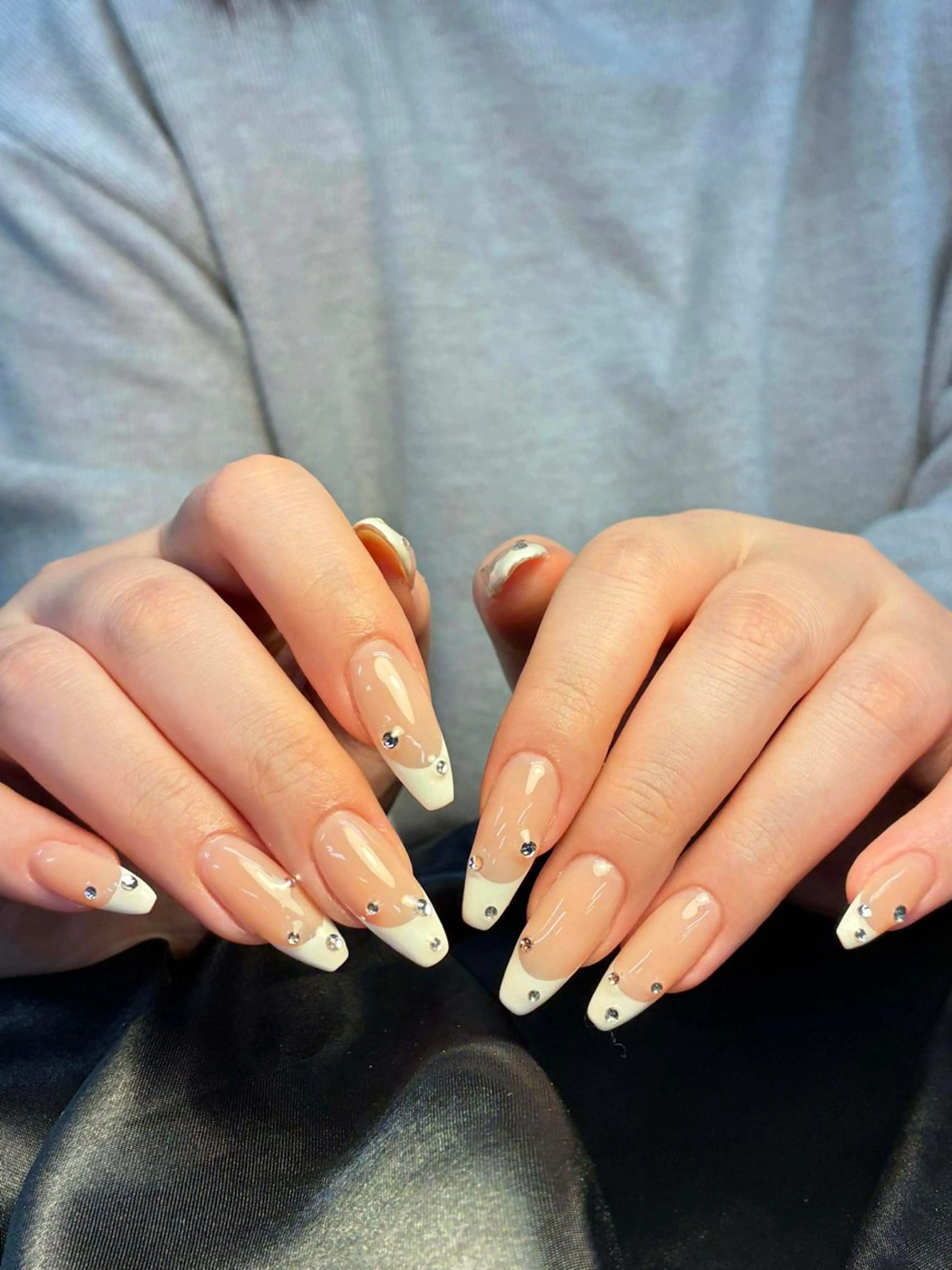 ネイル 韓国ネイル 持ち込み ニュアンスネイル ネイルチップ 冬ネイル LISA ANA.CHUOのネイルデザイン