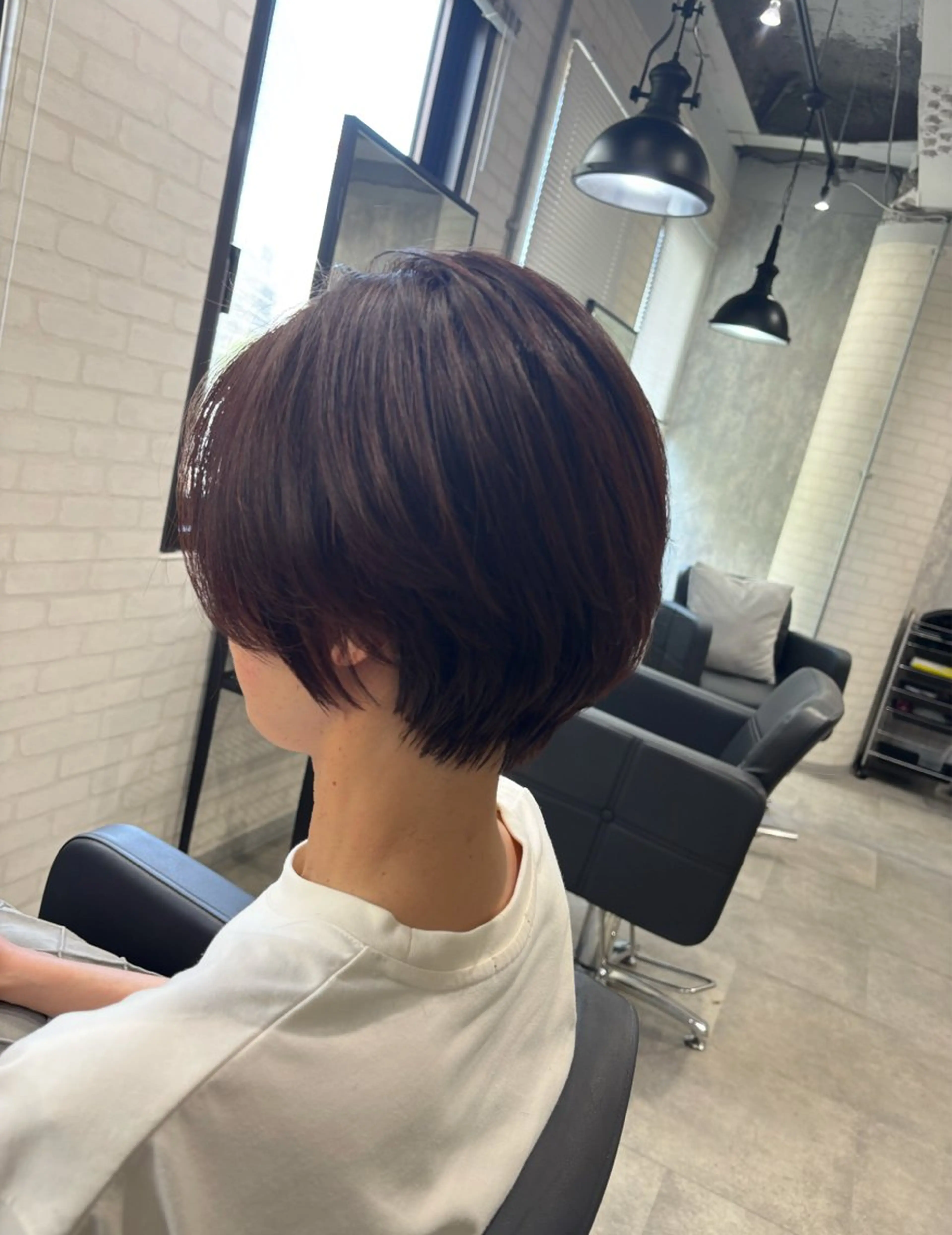 ショート カラー ヘアアレンジ カット ヘアカラー トリートメント kei🤎ベージュ /透明感カラー/博多のヘアスタイル