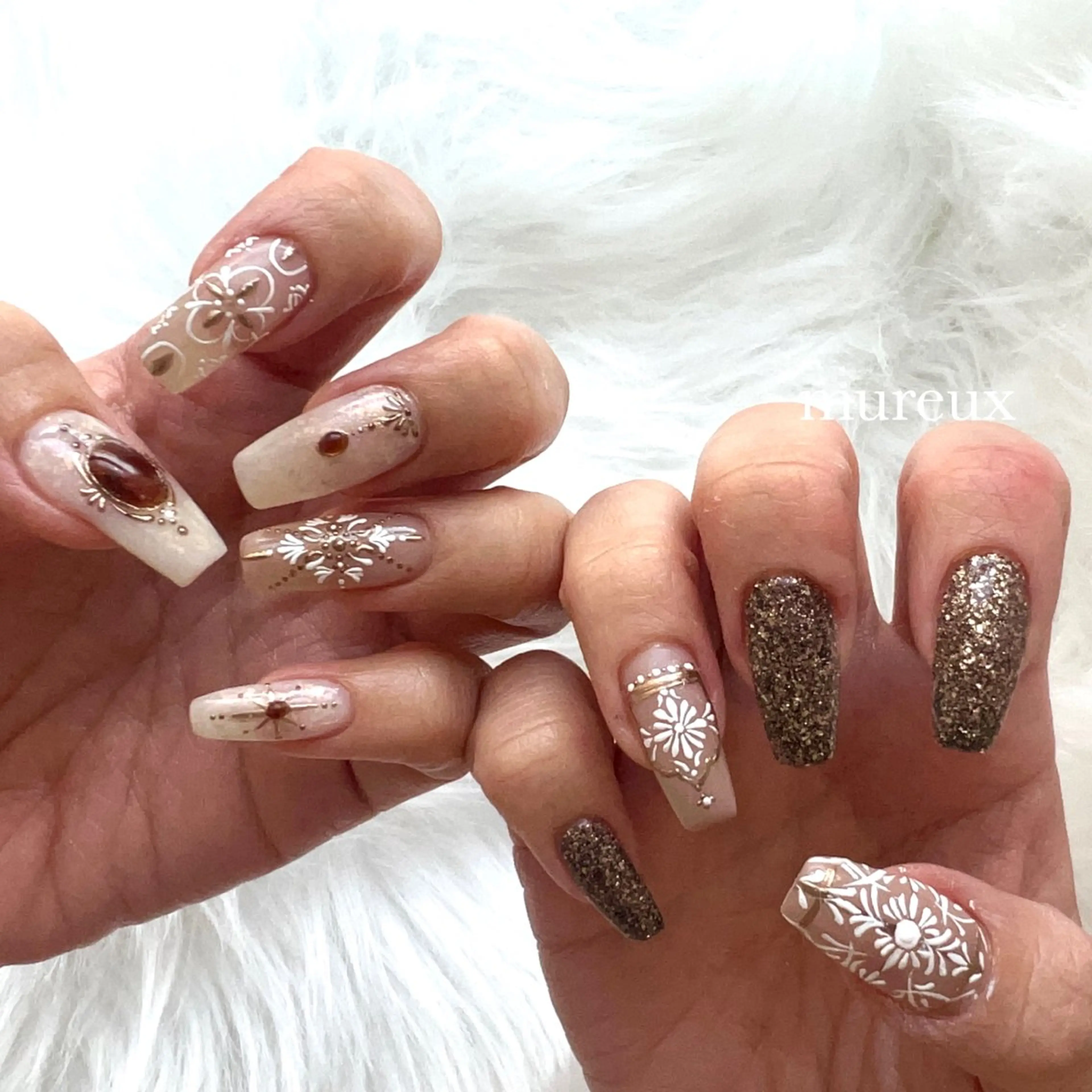 ネイル アートネイル ハンドネイル mureux ∵ayakaのネイルデザイン