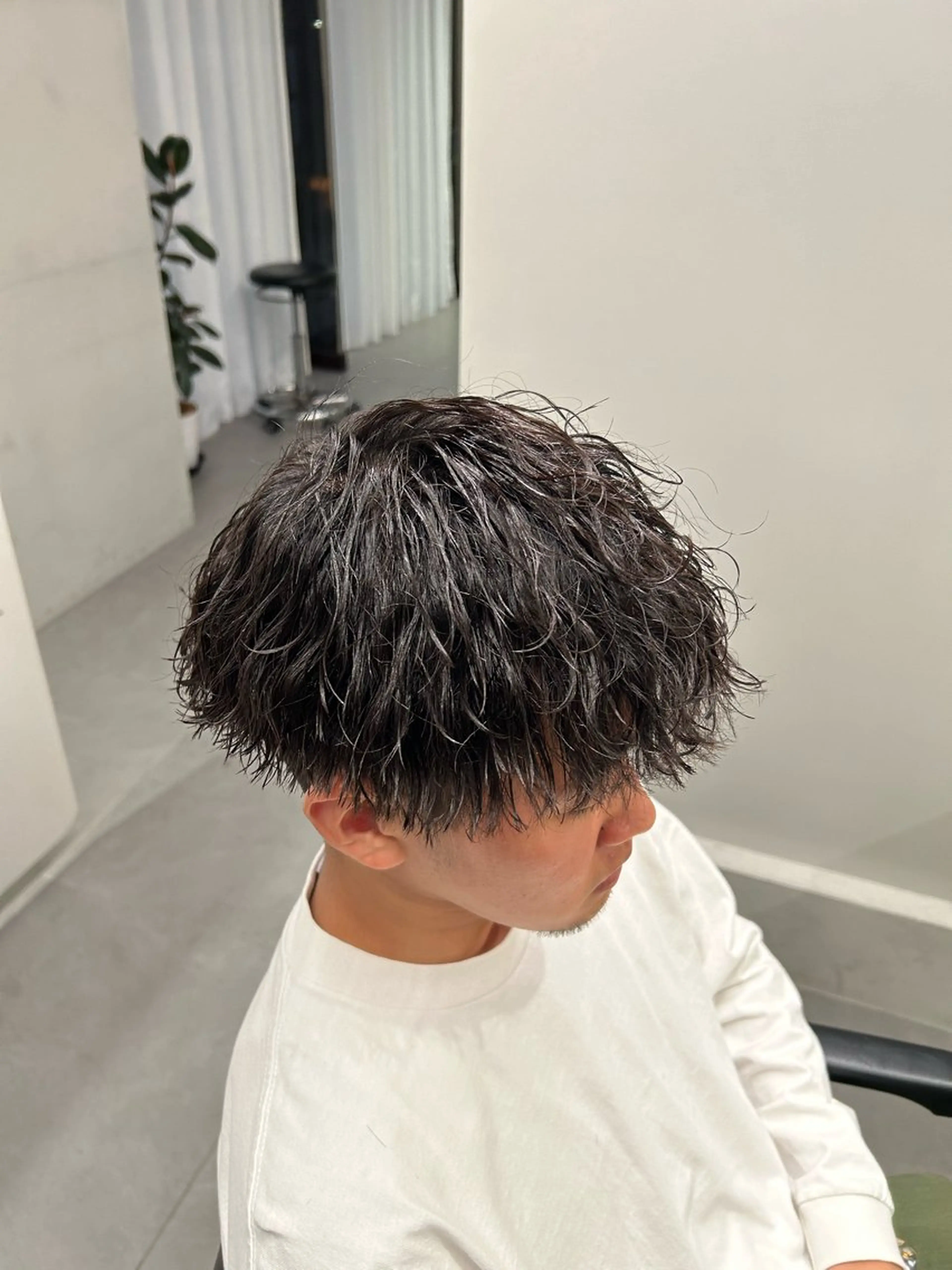 ショート パーマ メンズ メンズパーマ カット ヘアカラー パーマ ヘアセット 立川メンズパーマ職人 店長/小泉文人のヘアスタイル