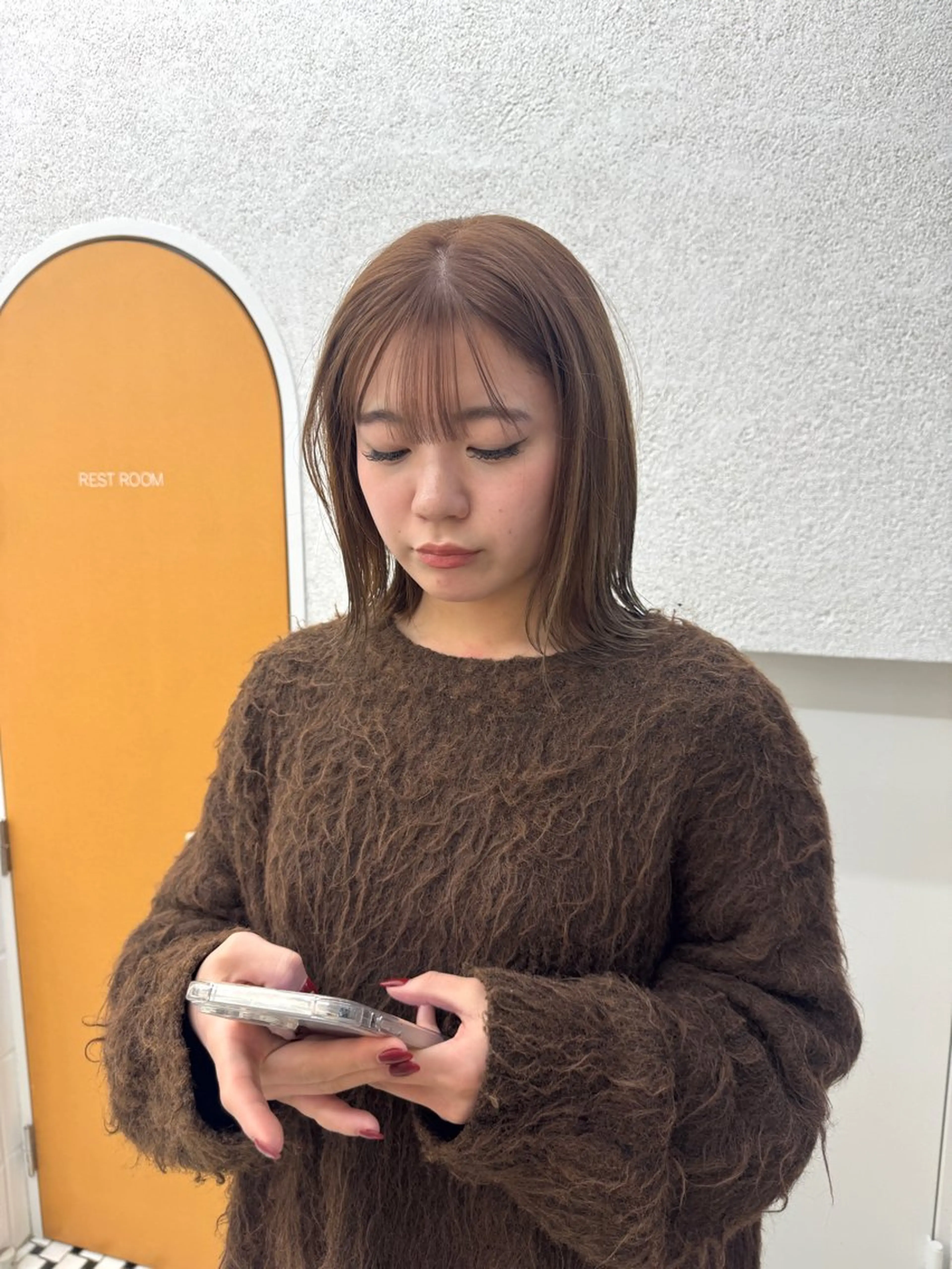 ミディアム カラー ヘアカラー ralme/sol 髙橋一哉のヘアスタイル