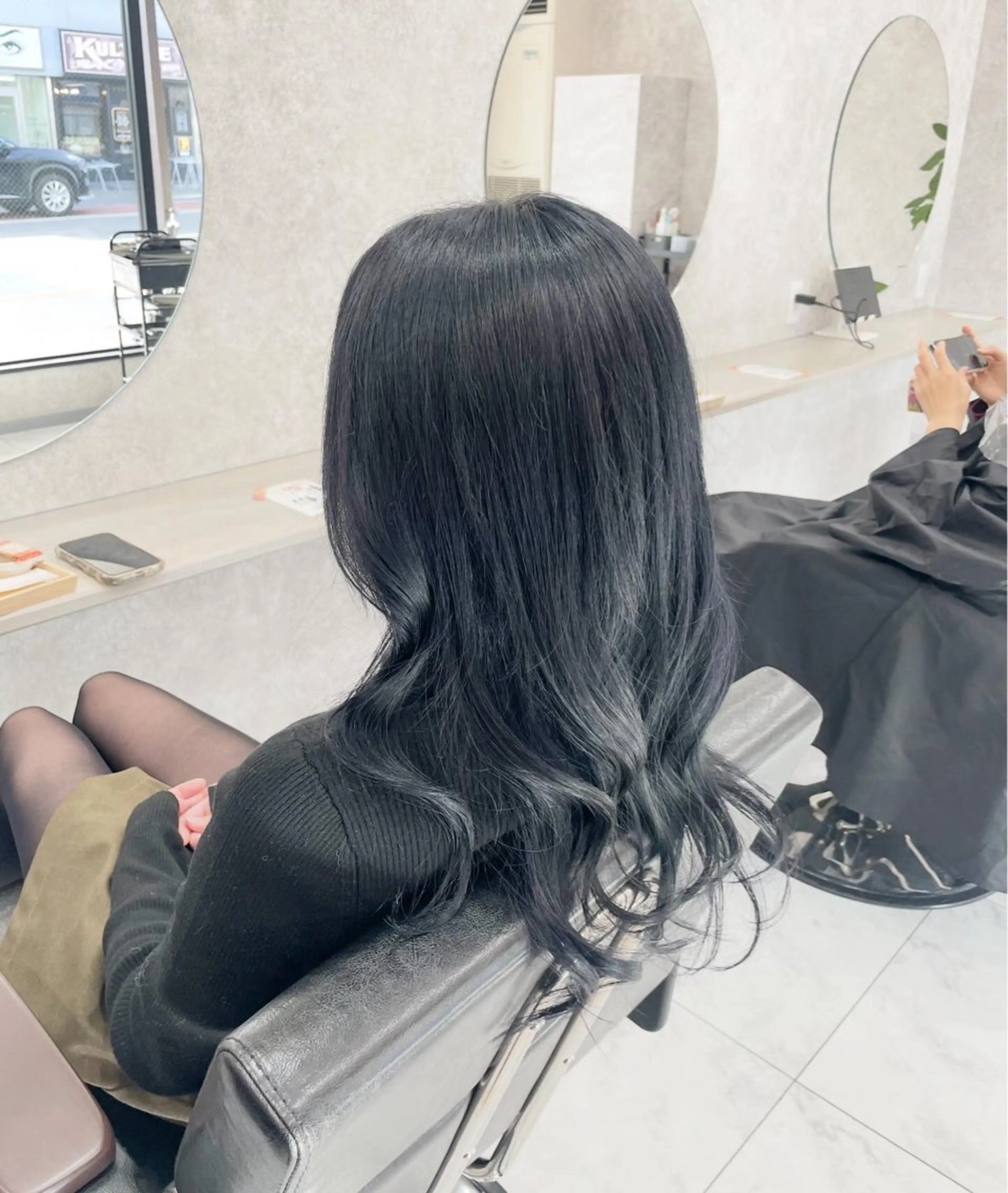 ミディアム 🦋ハイトーン🦋 石山 希理🦋のヘアスタイル