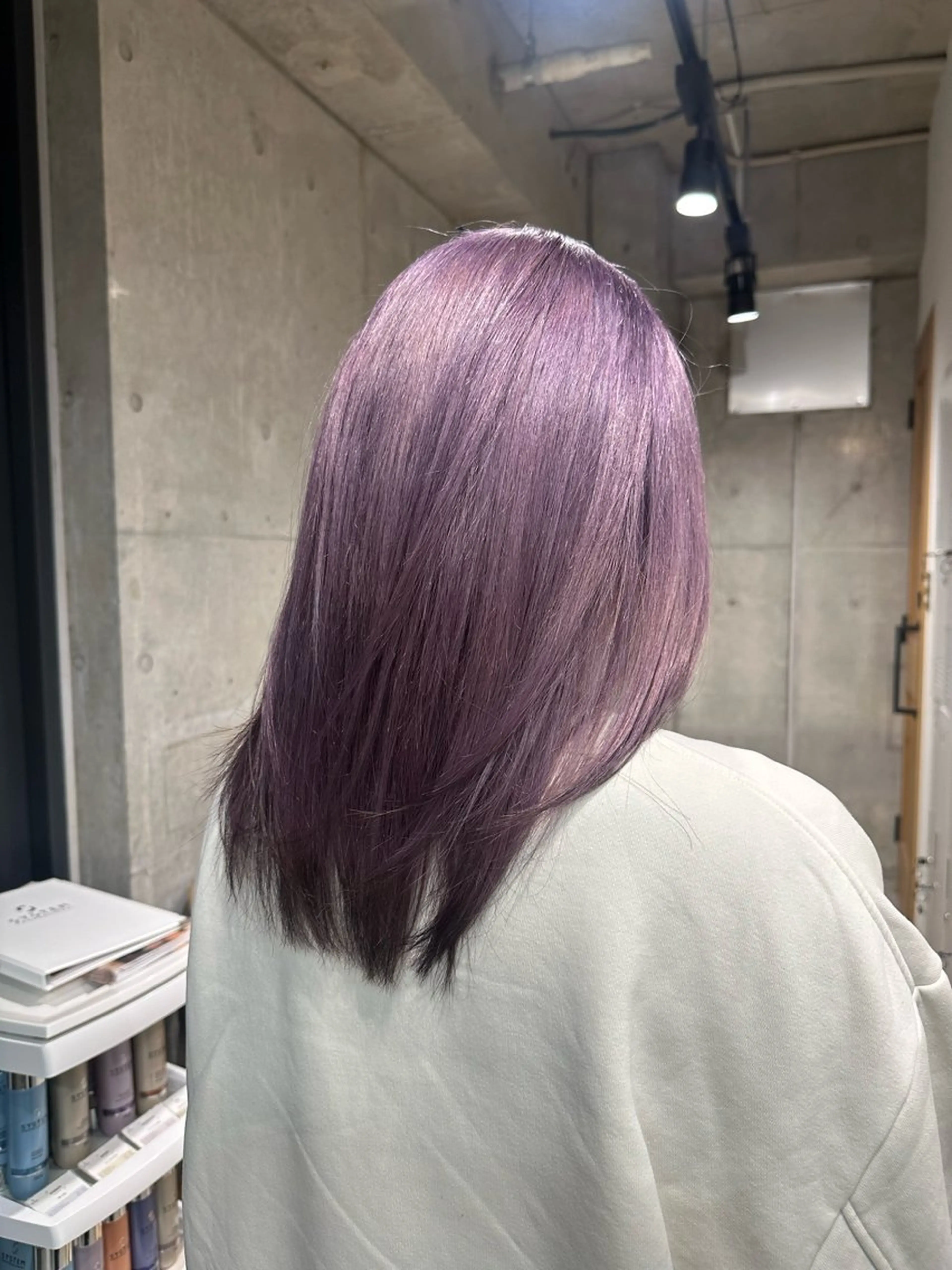 ミディアム ヘアカラー ︎🤎W color MIYU‎🤎のヘアスタイル