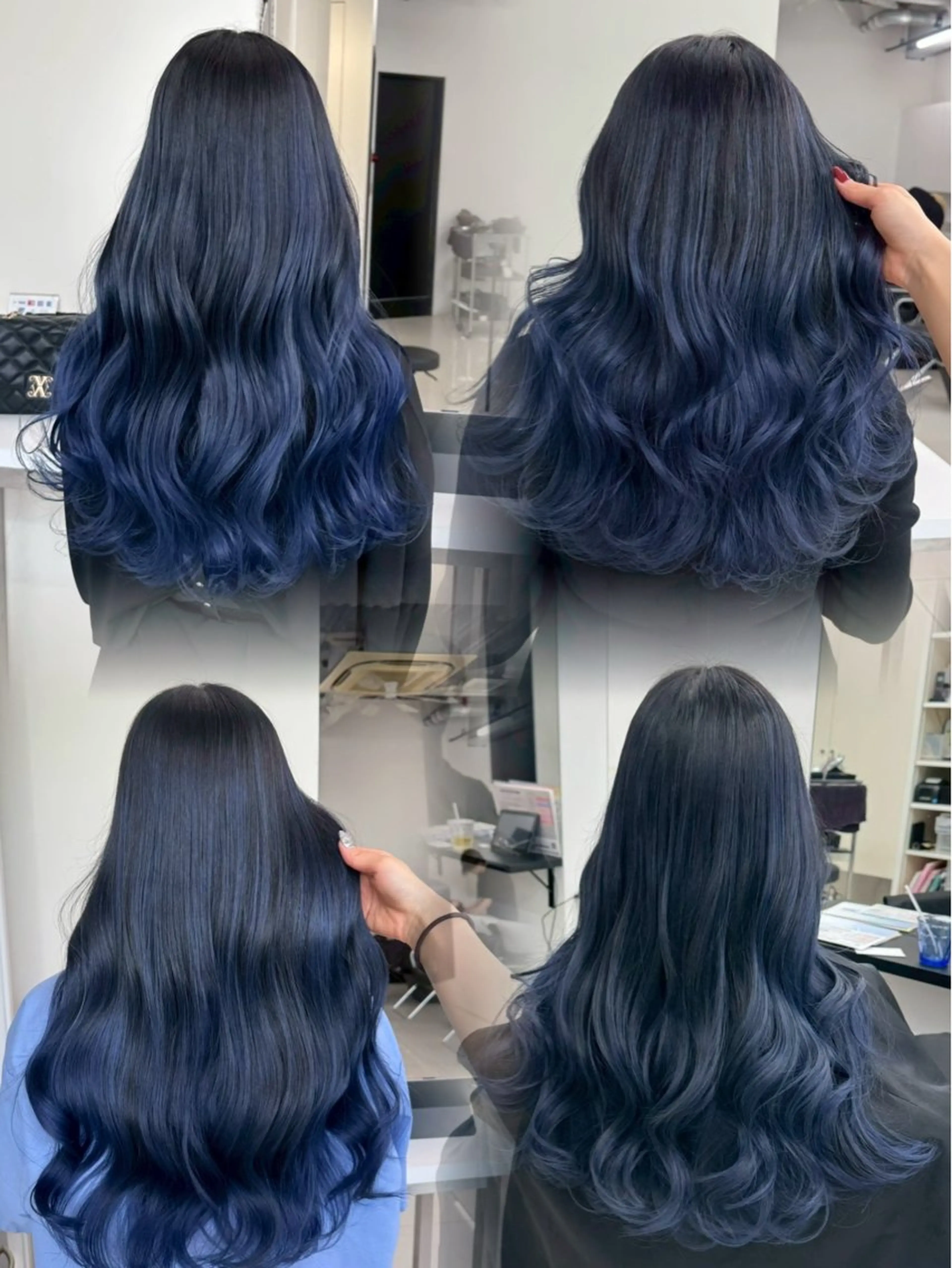 セミロング 外国人風カラー ハイライト レイヤーカット ヘアカラー トリートメント ALIVE 小池柚葉のヘアスタイル