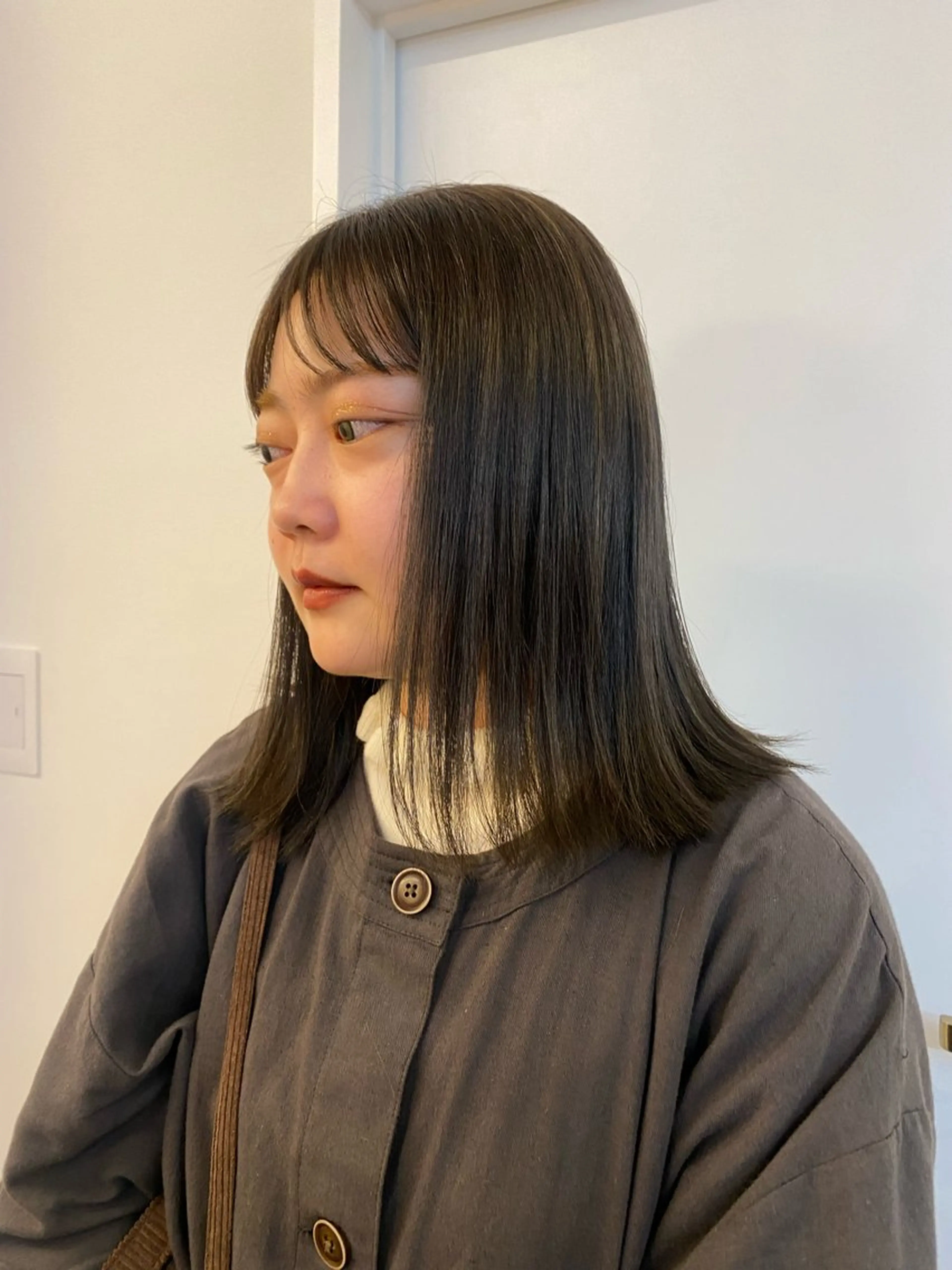 セミロング カラー hair design chouchou所属・ichika/福岡 /透明感カラー🤎のヘアスタイル