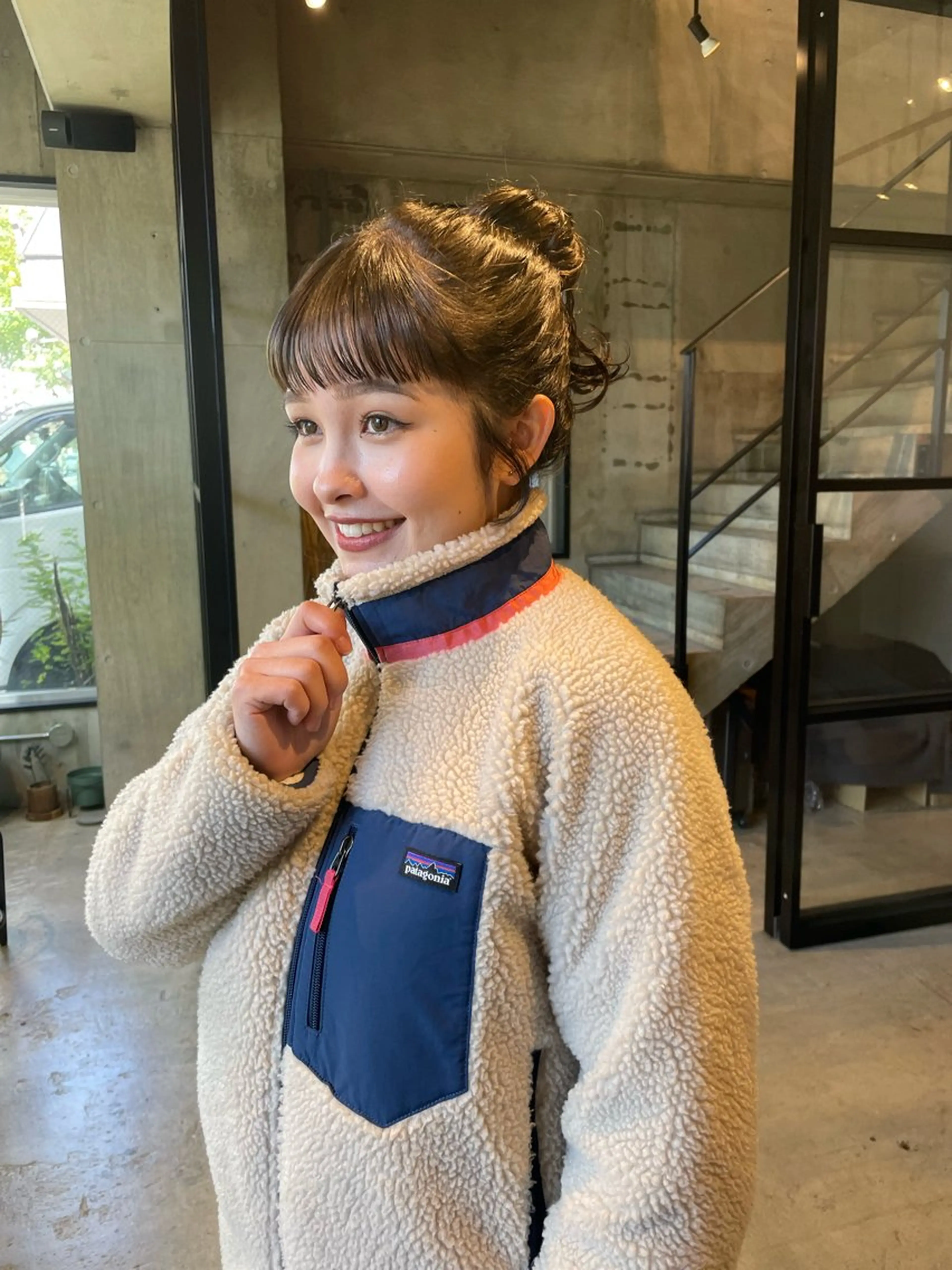 セミロング ヘアカラー トリートメント mizuho .のヘアスタイル