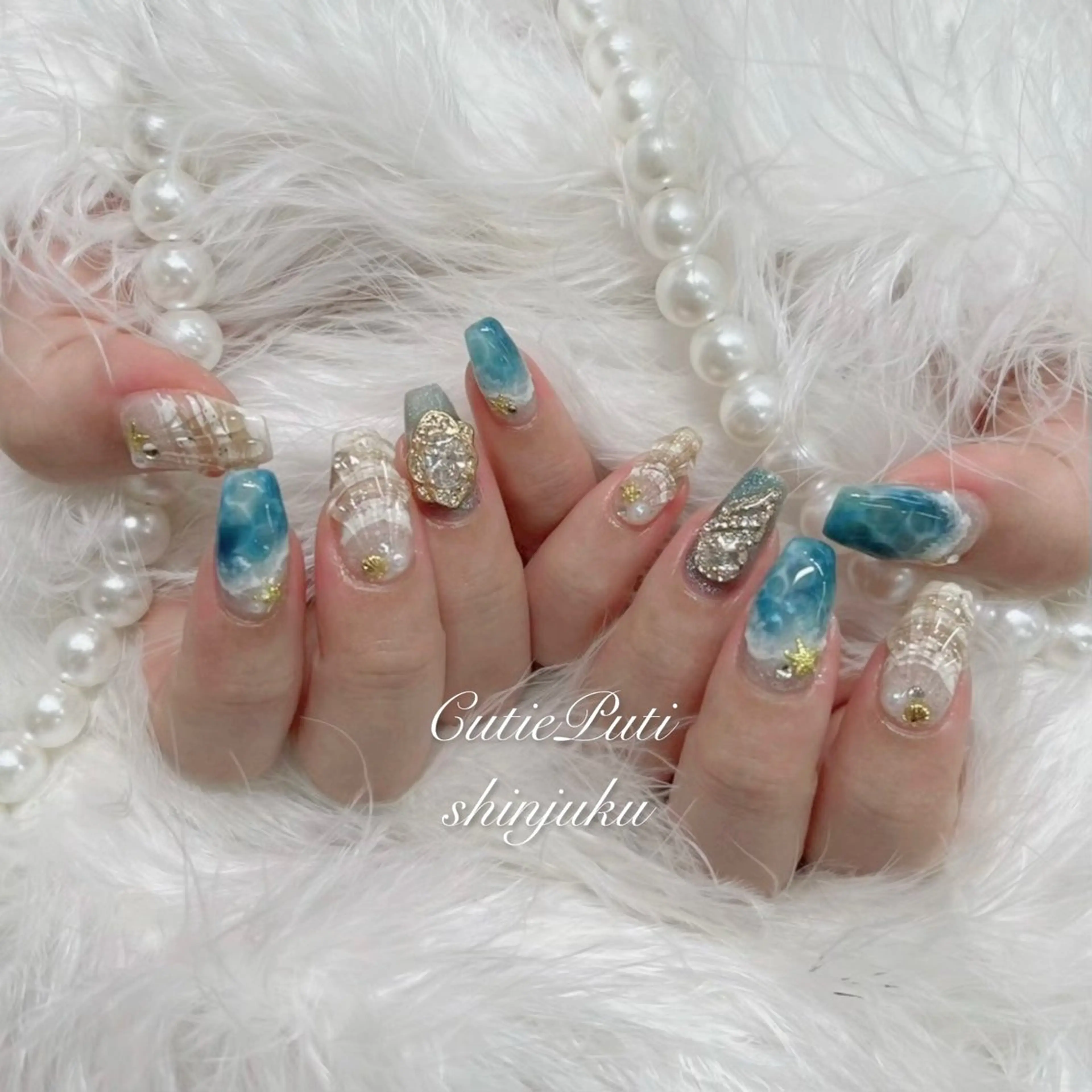 ネイル 夏ネイル NailSalon CutiePutiのネイルデザイン