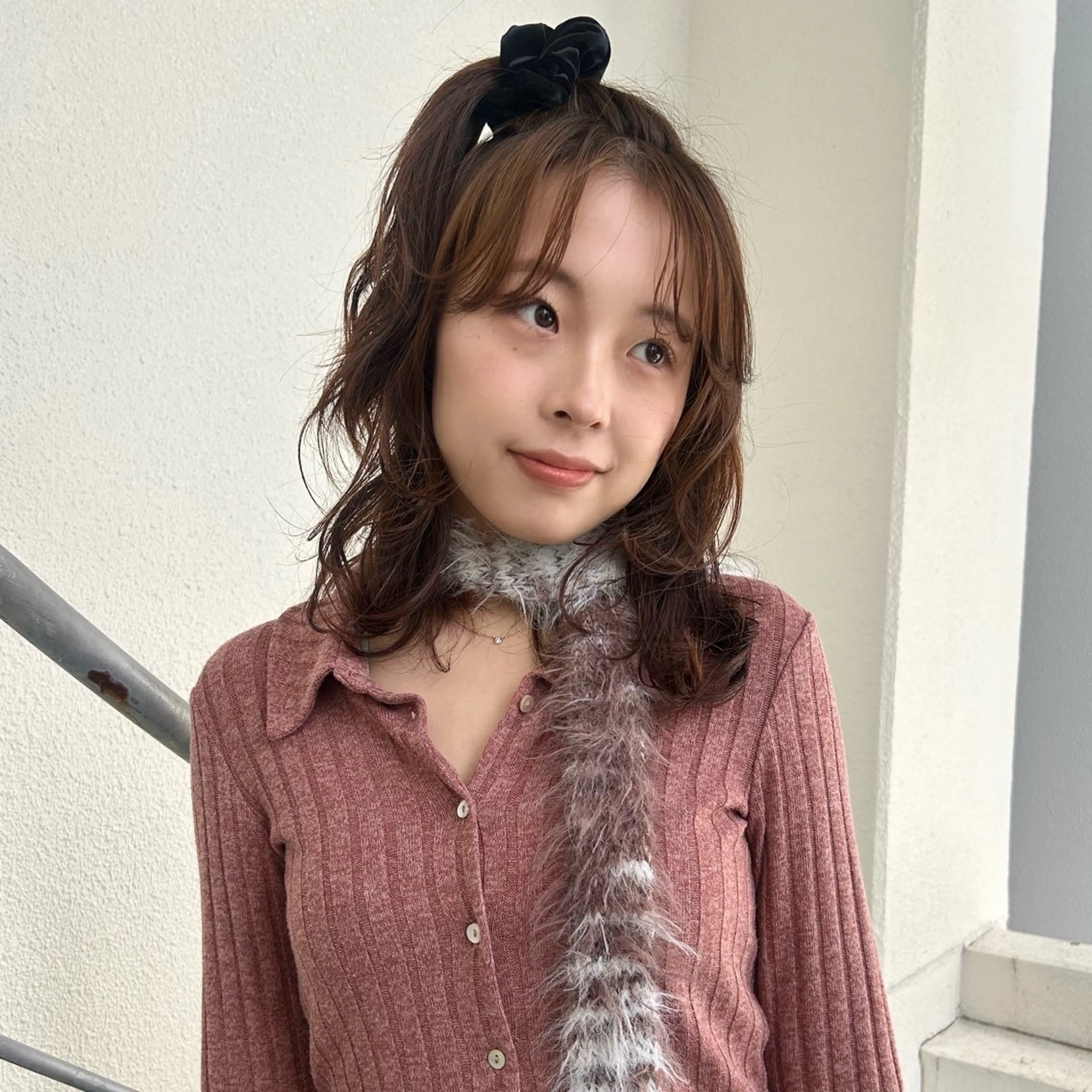 ミディアム カラー パーマ ミディアムパーマ ニュアンスパーマ カット ヘアカラー パーマ 伊藤ほのか/パーマ /酸性ストレートのヘアスタイル