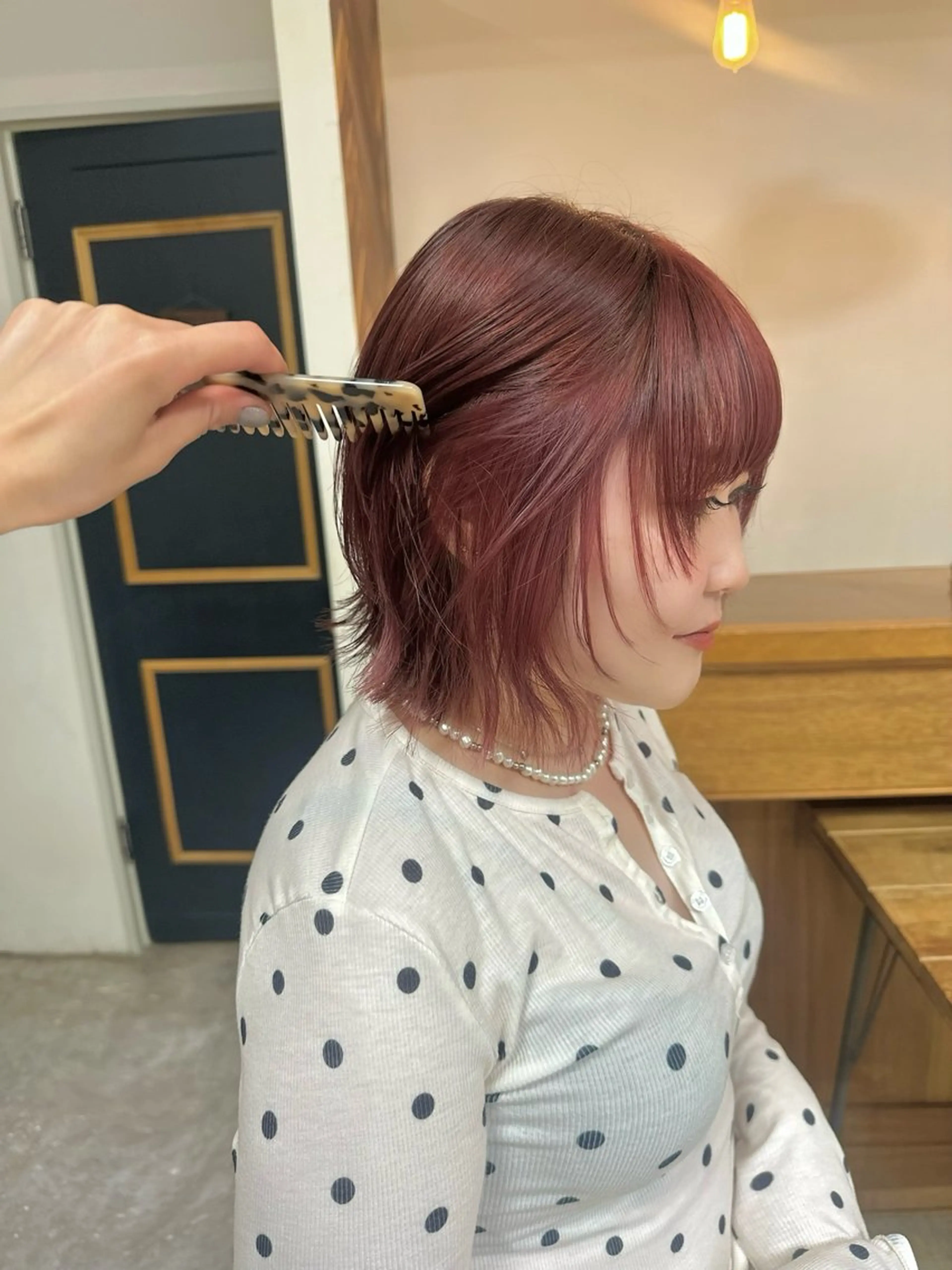 ミディアム カット ヘアカラー トリートメント NAGISA 🎀透明感カラー🎀のヘアスタイル
