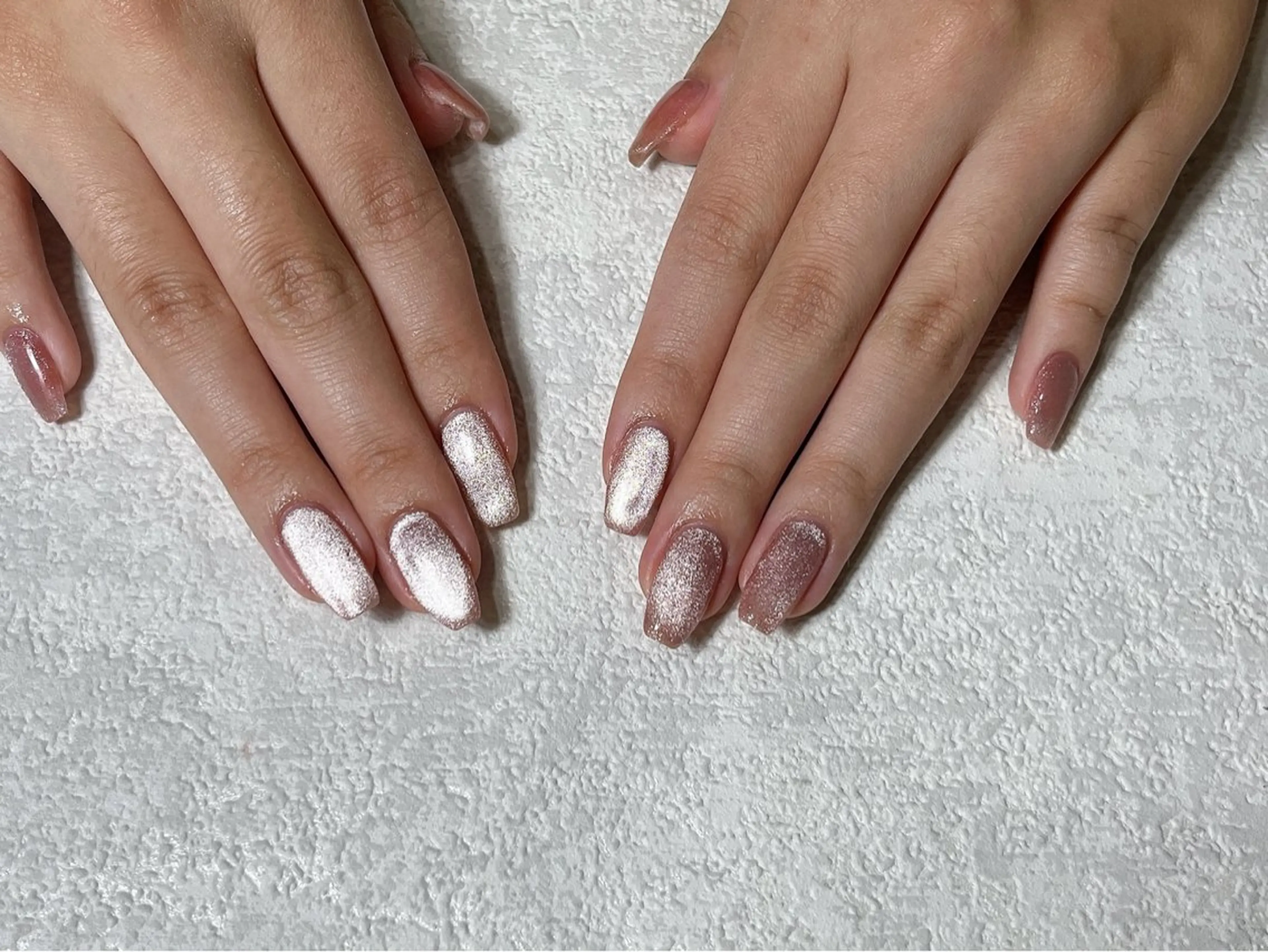 ネイル オーロラネイル フットネイル フレンチネイル ジェルネイル 韓国ネイル kikinail 溝の口のネイルデザイン