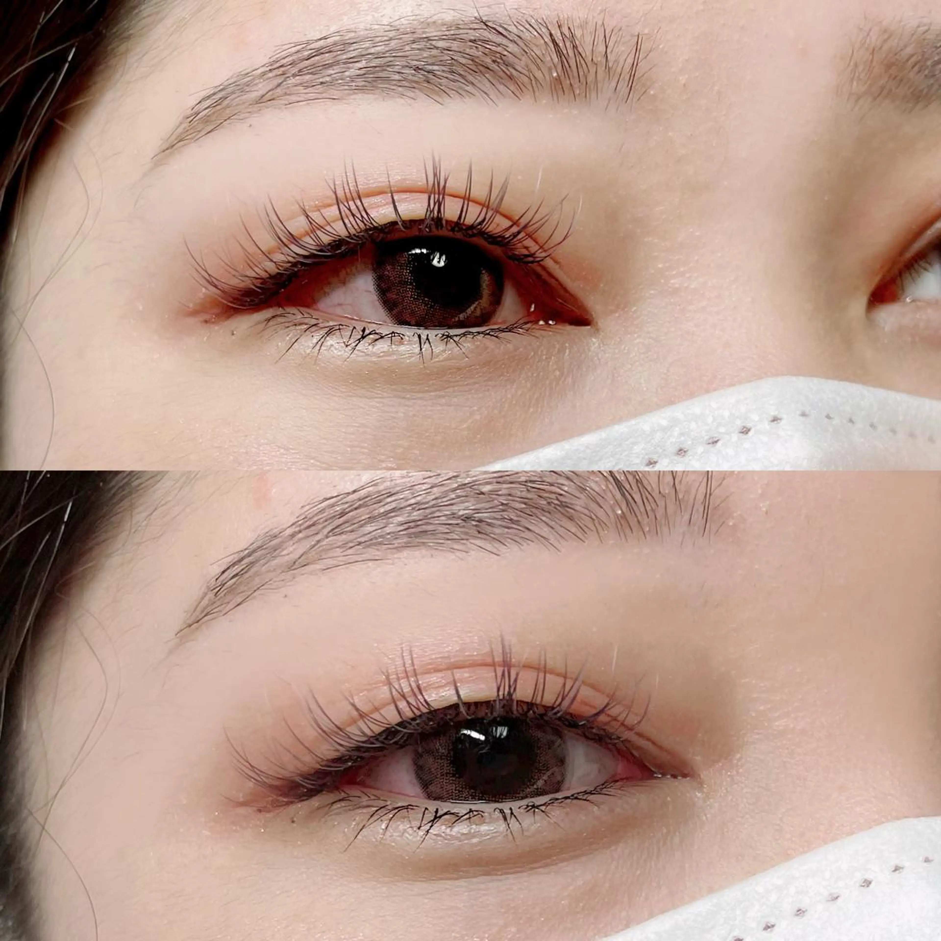 カラー マツエク・マツパ アイブロウ 眉カラー マツエク パーフェクトウィンク ちぢいわみのりのマツエク・マツパデザイン