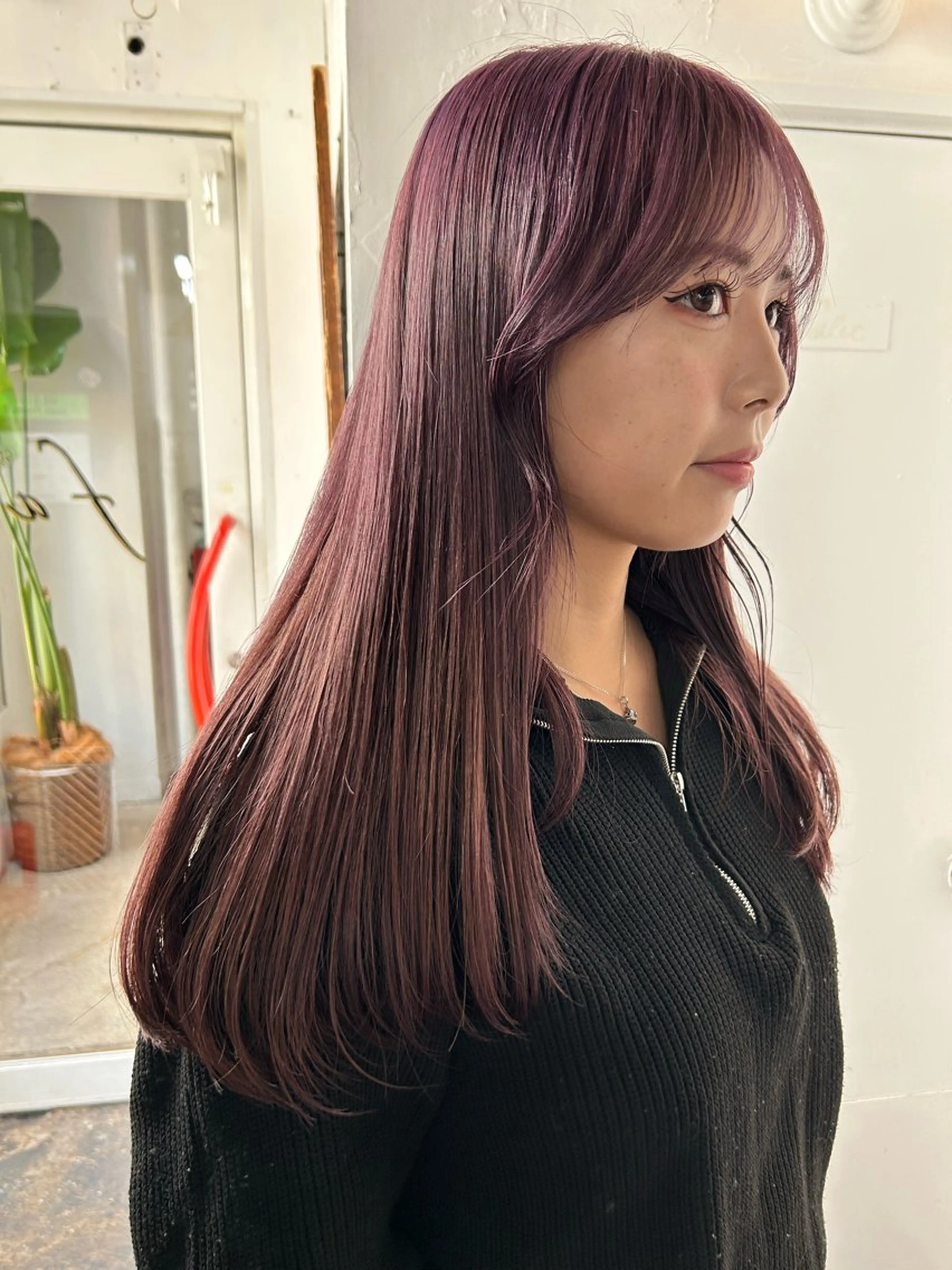 ロング カラー ラベンダーカラー ラベンダーピンク ピンクカラー カット ヘアカラー maho/垢抜け カラー♡パーマのヘアスタイル