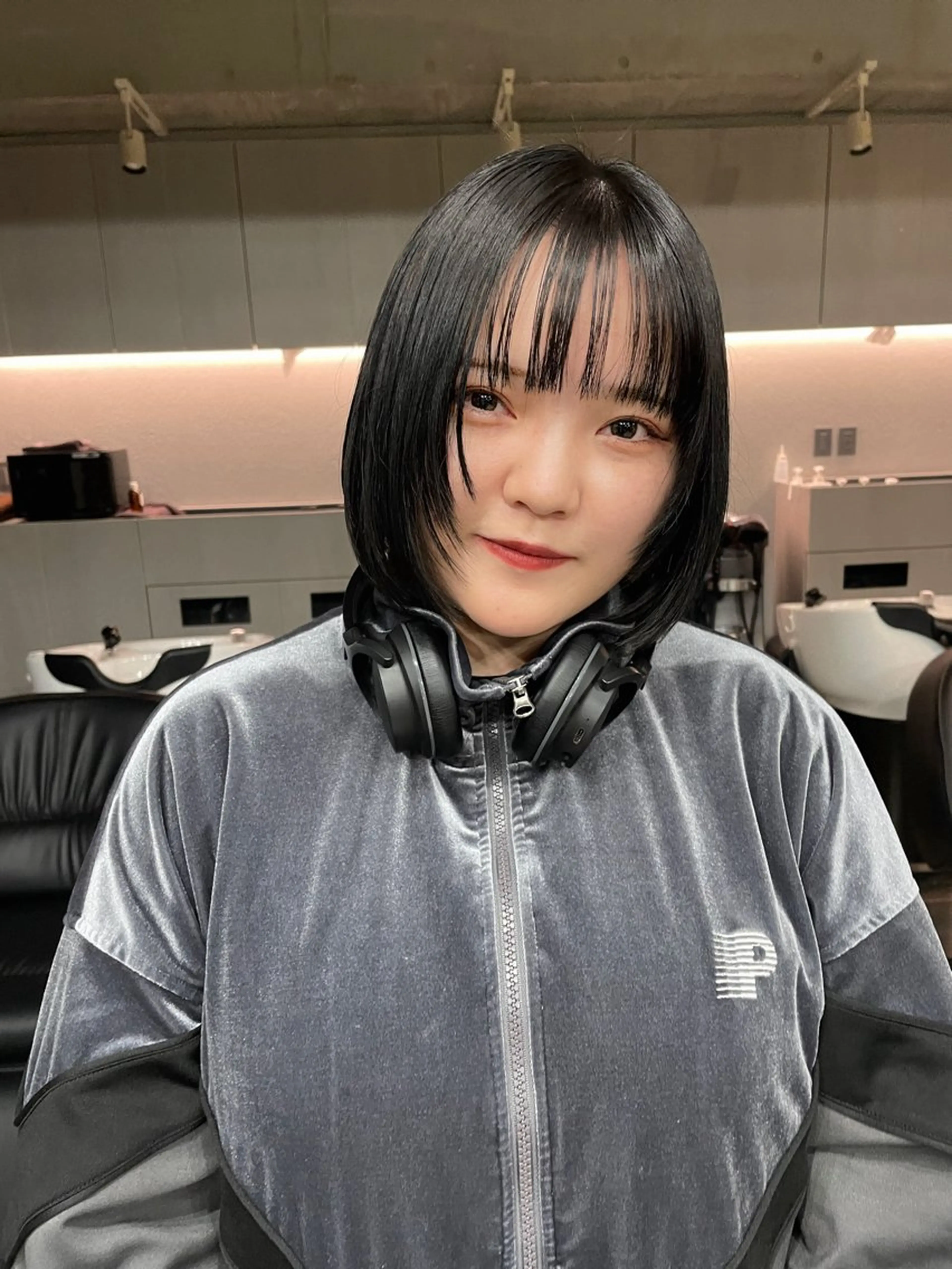 ミディアム カラー カット パーマ 表参道🌿赤み消し カラー/チナツのヘアスタイル