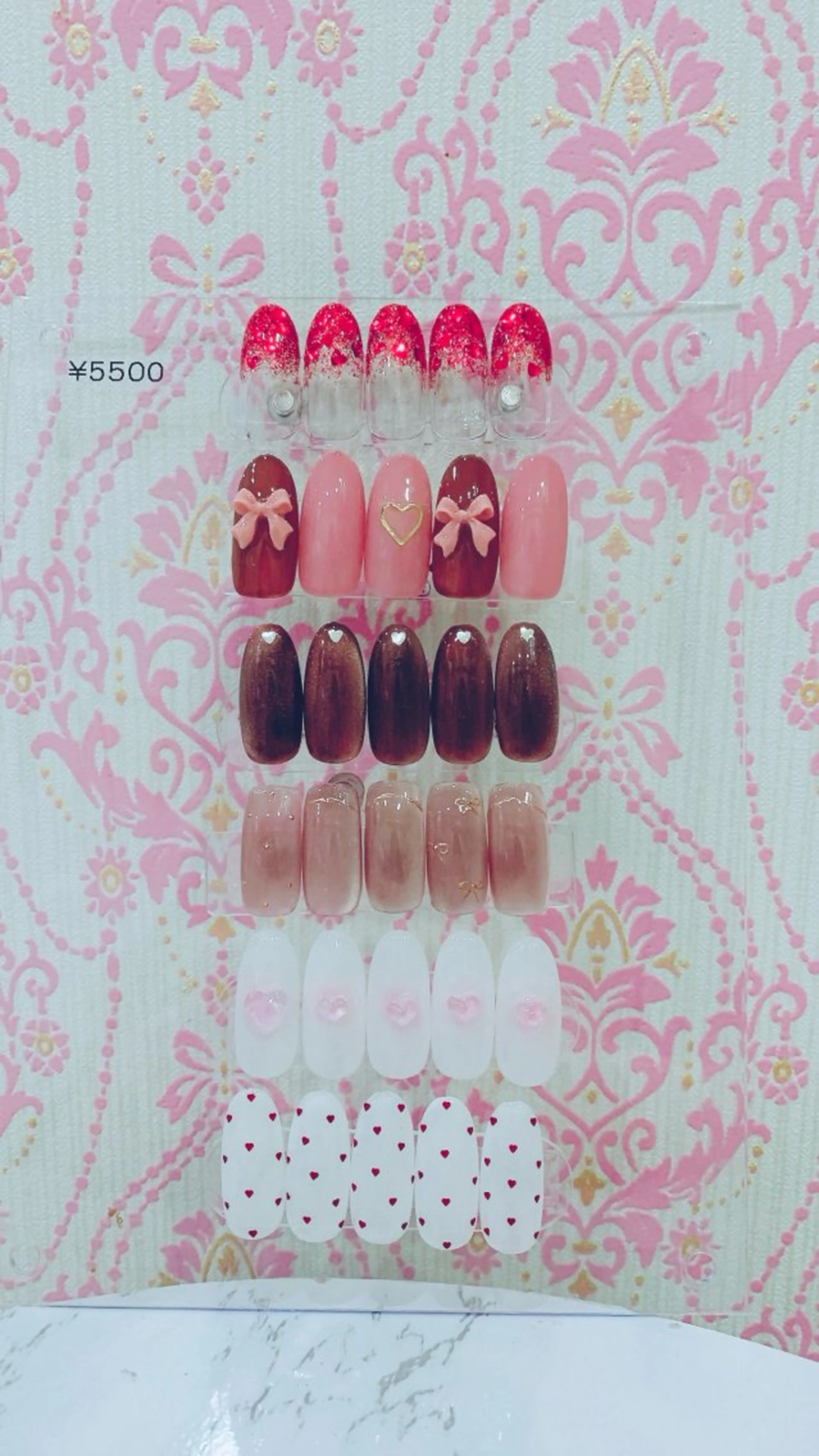 ネイル バレンタイン bebe nailのネイルデザイン