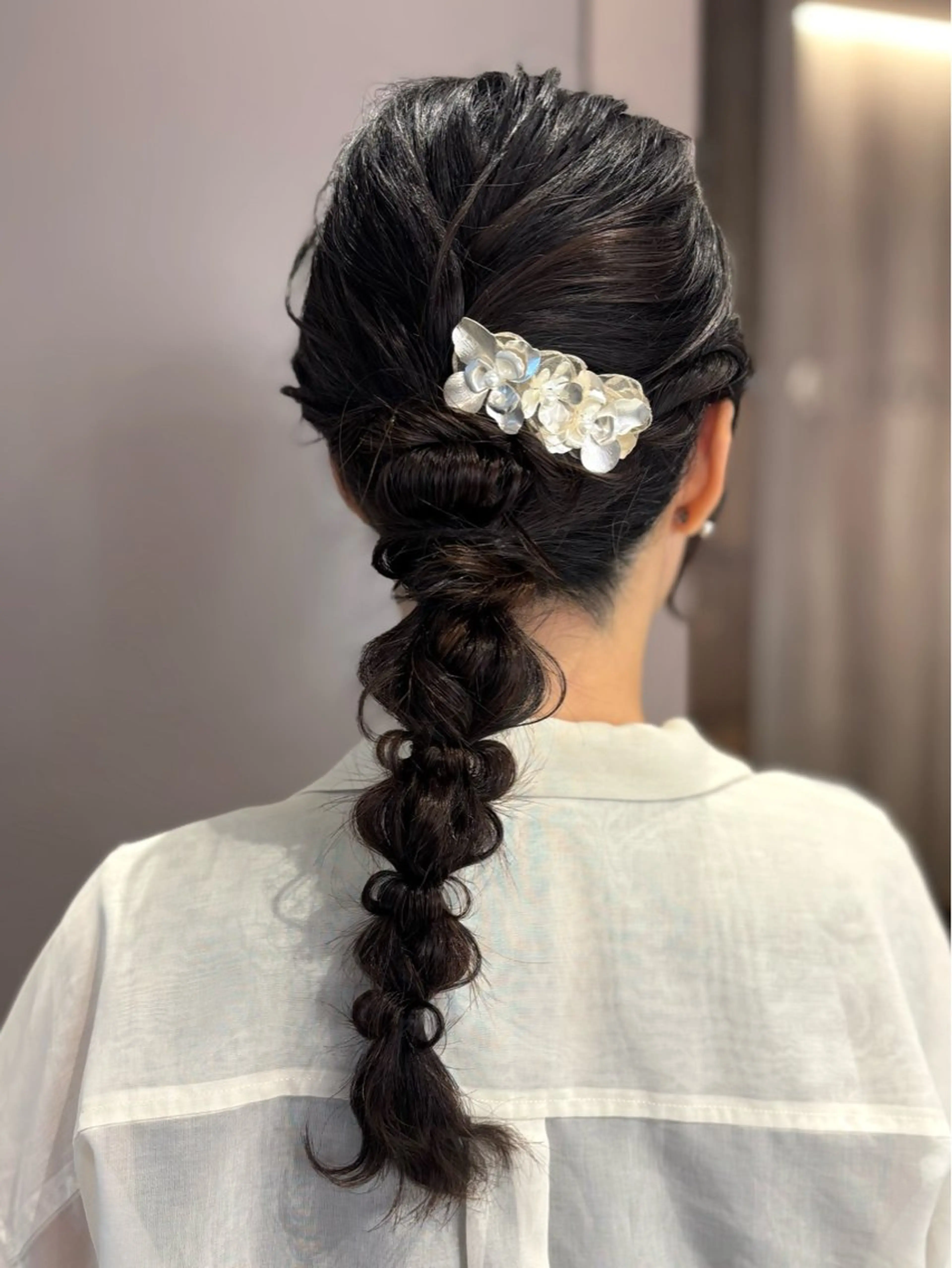 ミディアム ヘアアレンジ ヘアセット 🎼レイヤー/透明感 カラー/nene♬のヘアスタイル