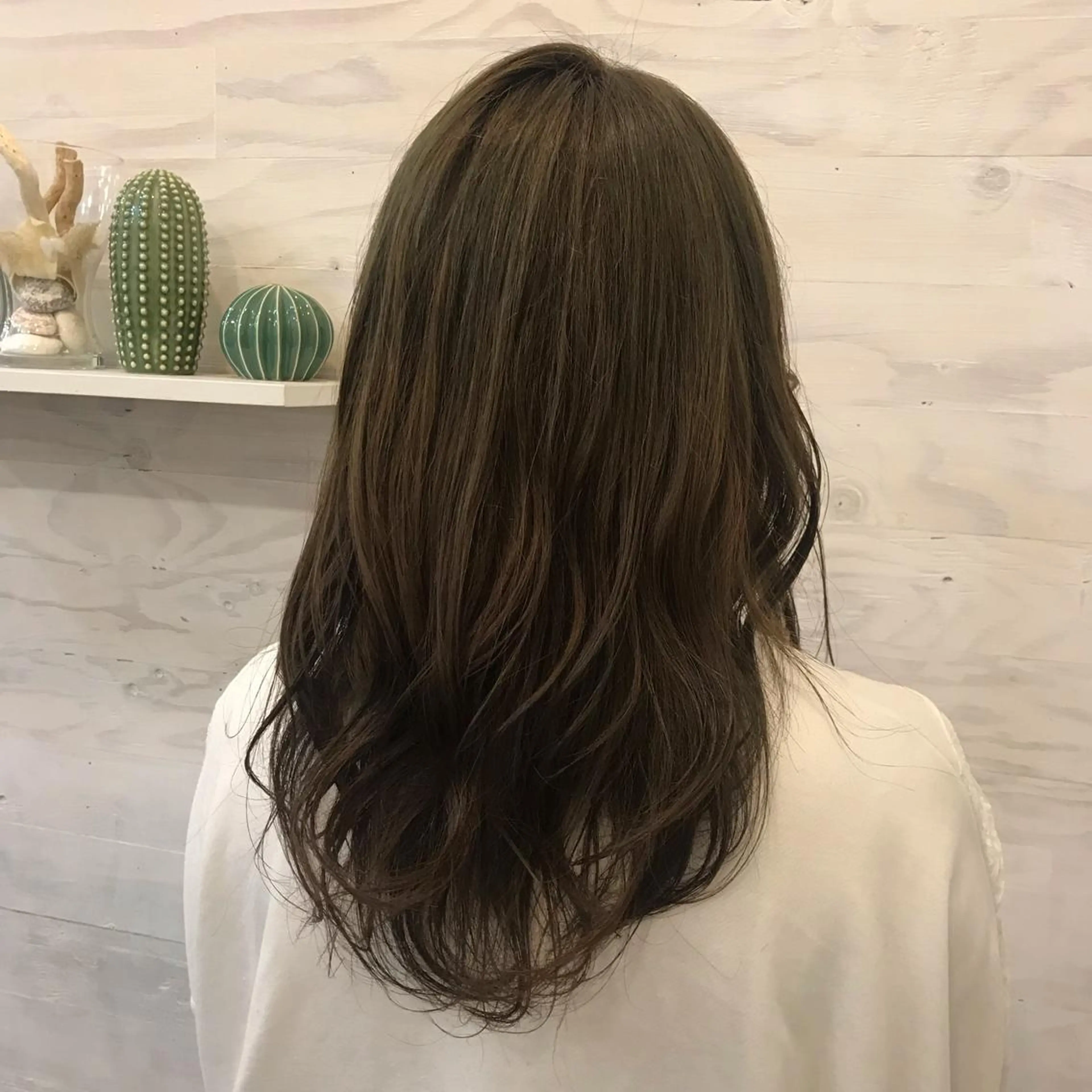 セミロング カラー 🪭risa 暖色/レイヤー🪭のヘアスタイル