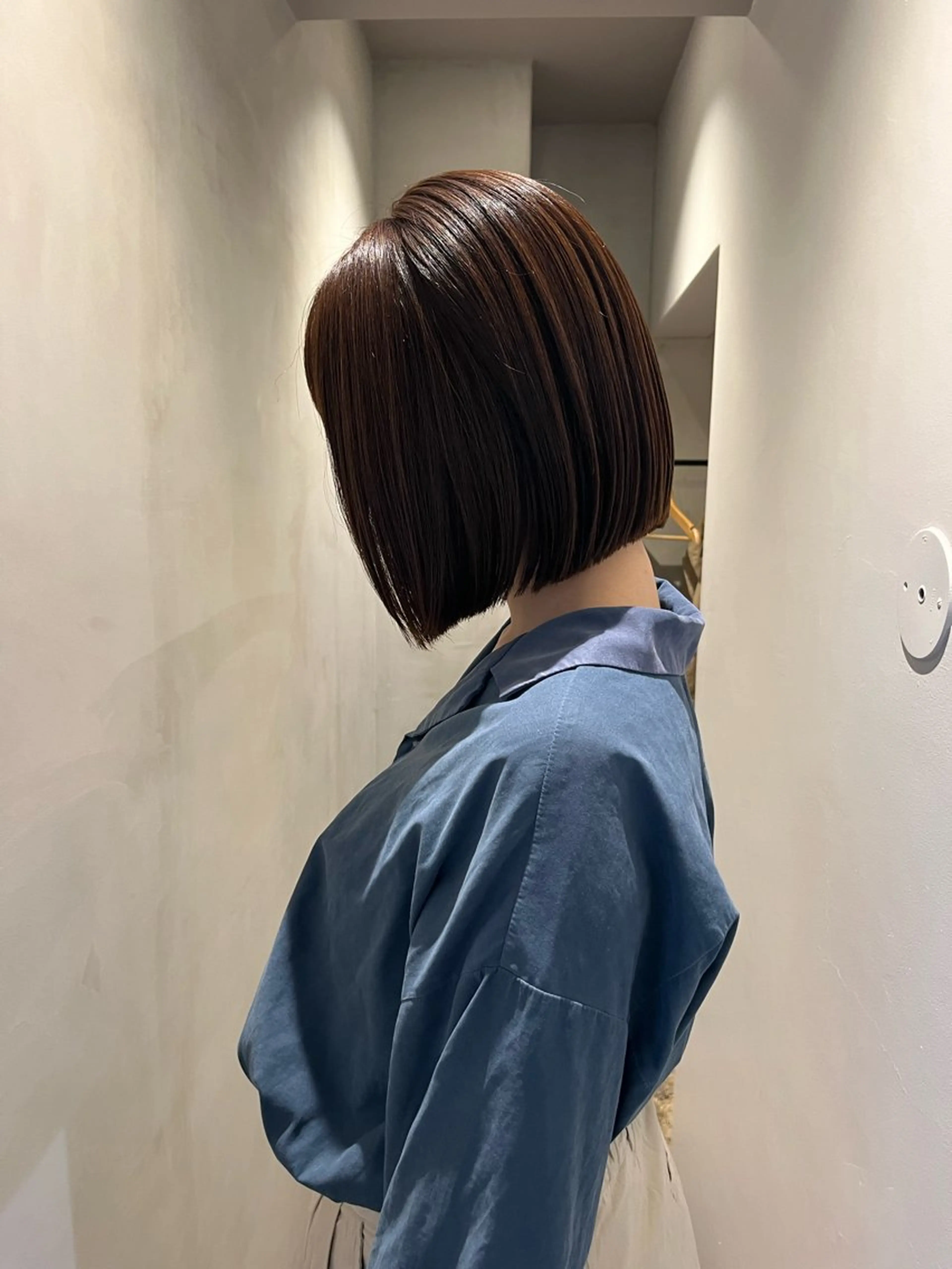 ショート カラー 平尾/高宮/艶カラー /ハイライト/綜一郎のヘアスタイル