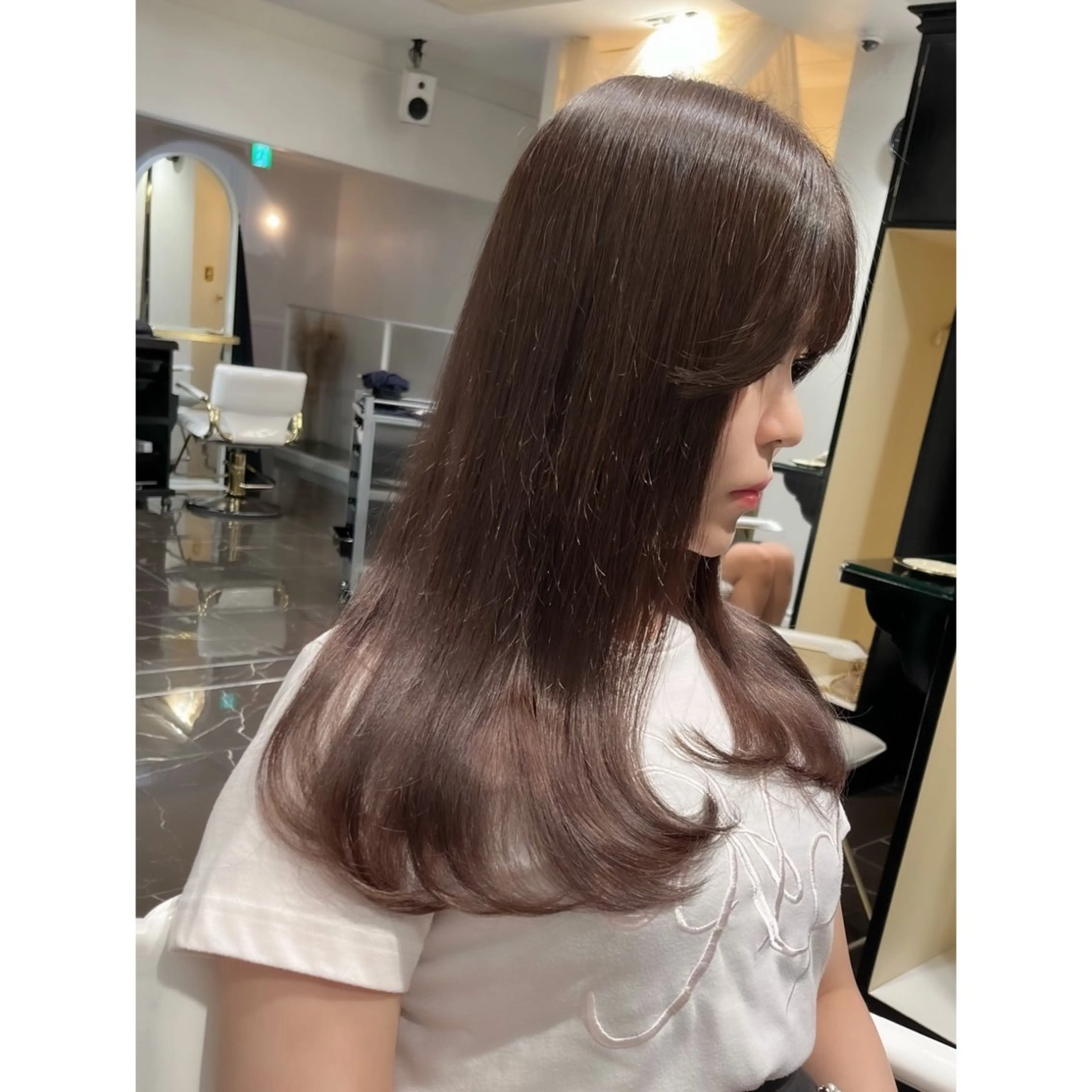 ロング カラー ブリーチ ヘアカラー miyu /トレンド カラー×艶髪のヘアスタイル