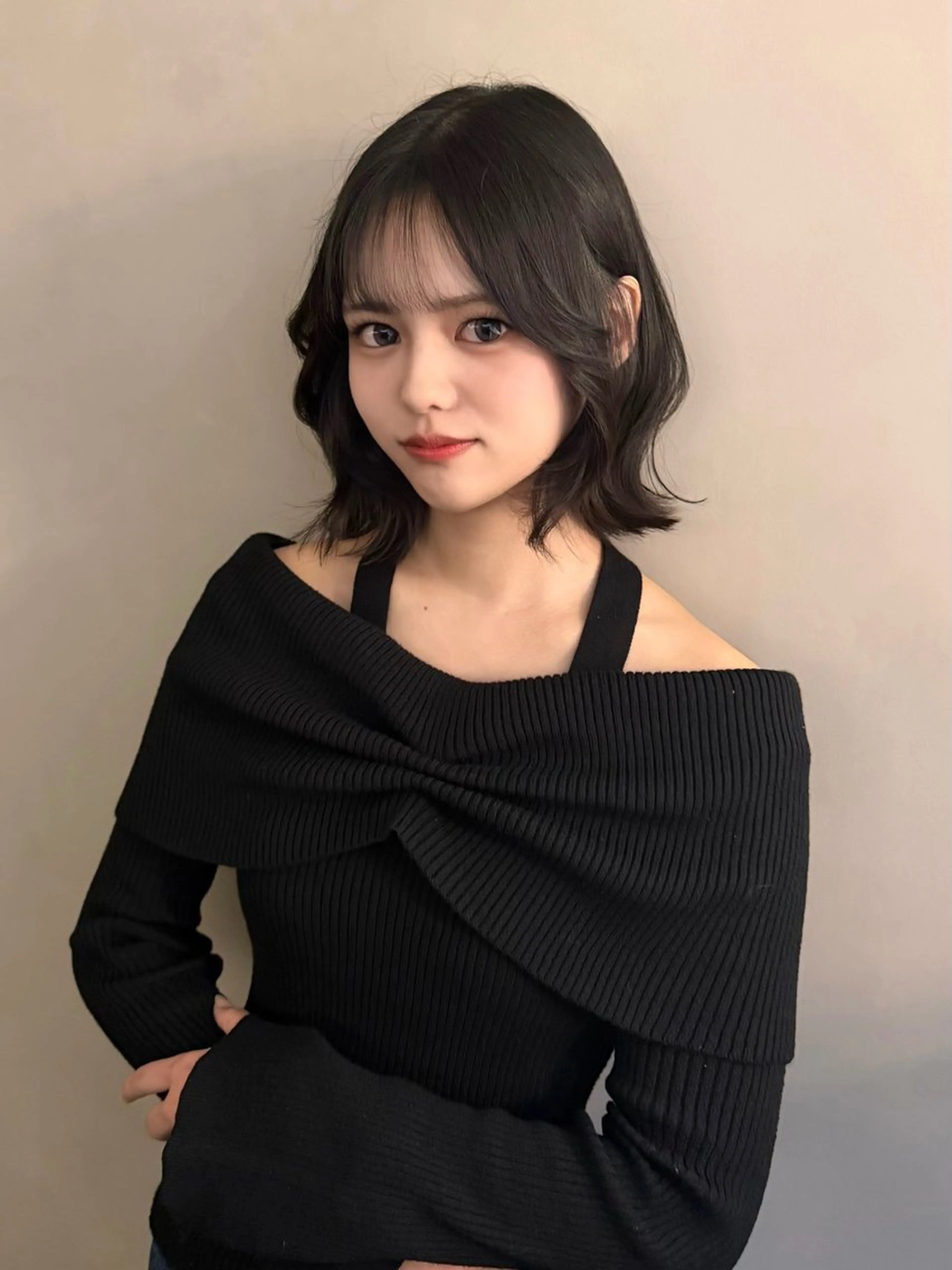 ミディアム カラー カット ヘアカラー トリートメント 🩷渋谷/韓国/レイ ヤー/透明感Sayaのヘアスタイル