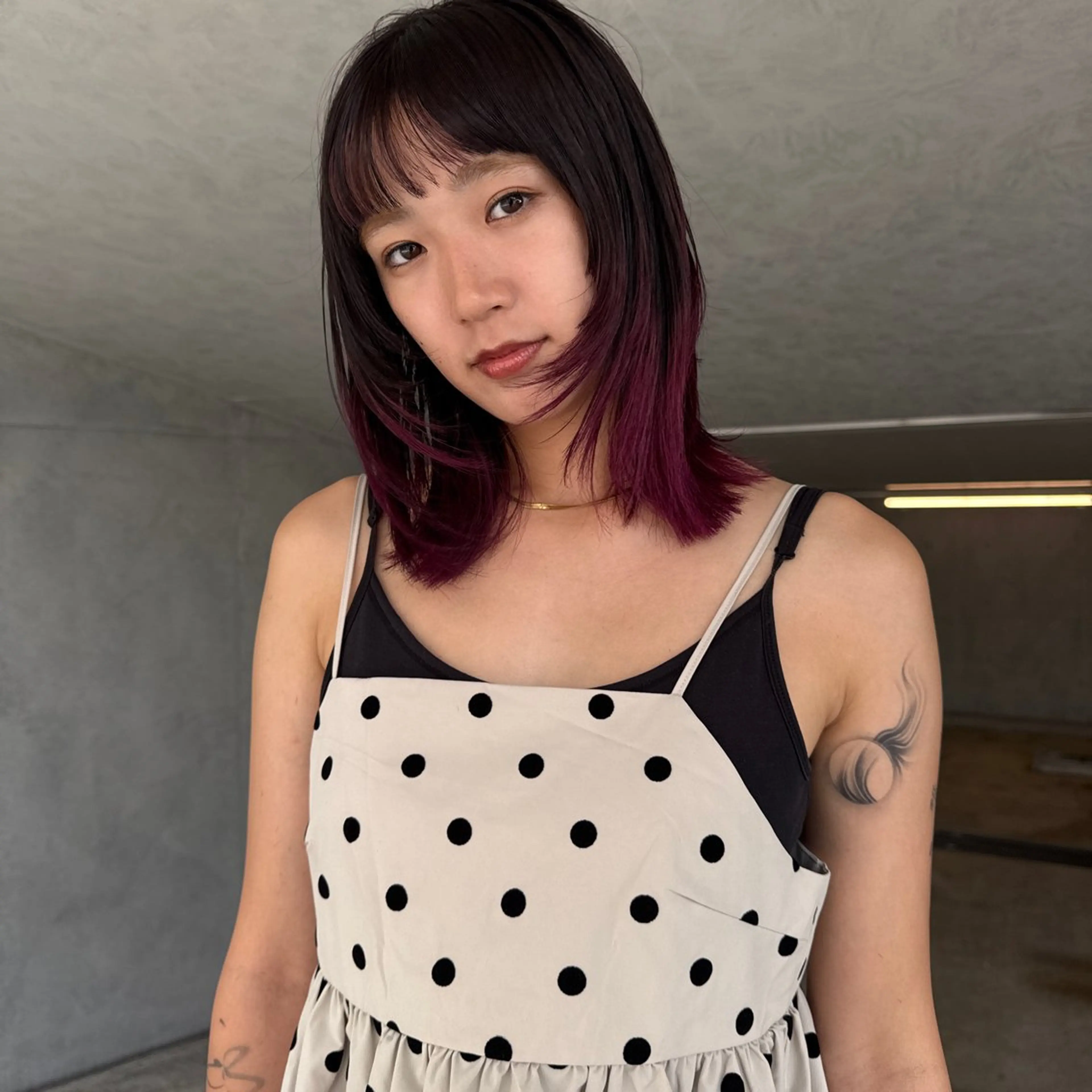 ミディアム カラー mellow NANAのヘアスタイル