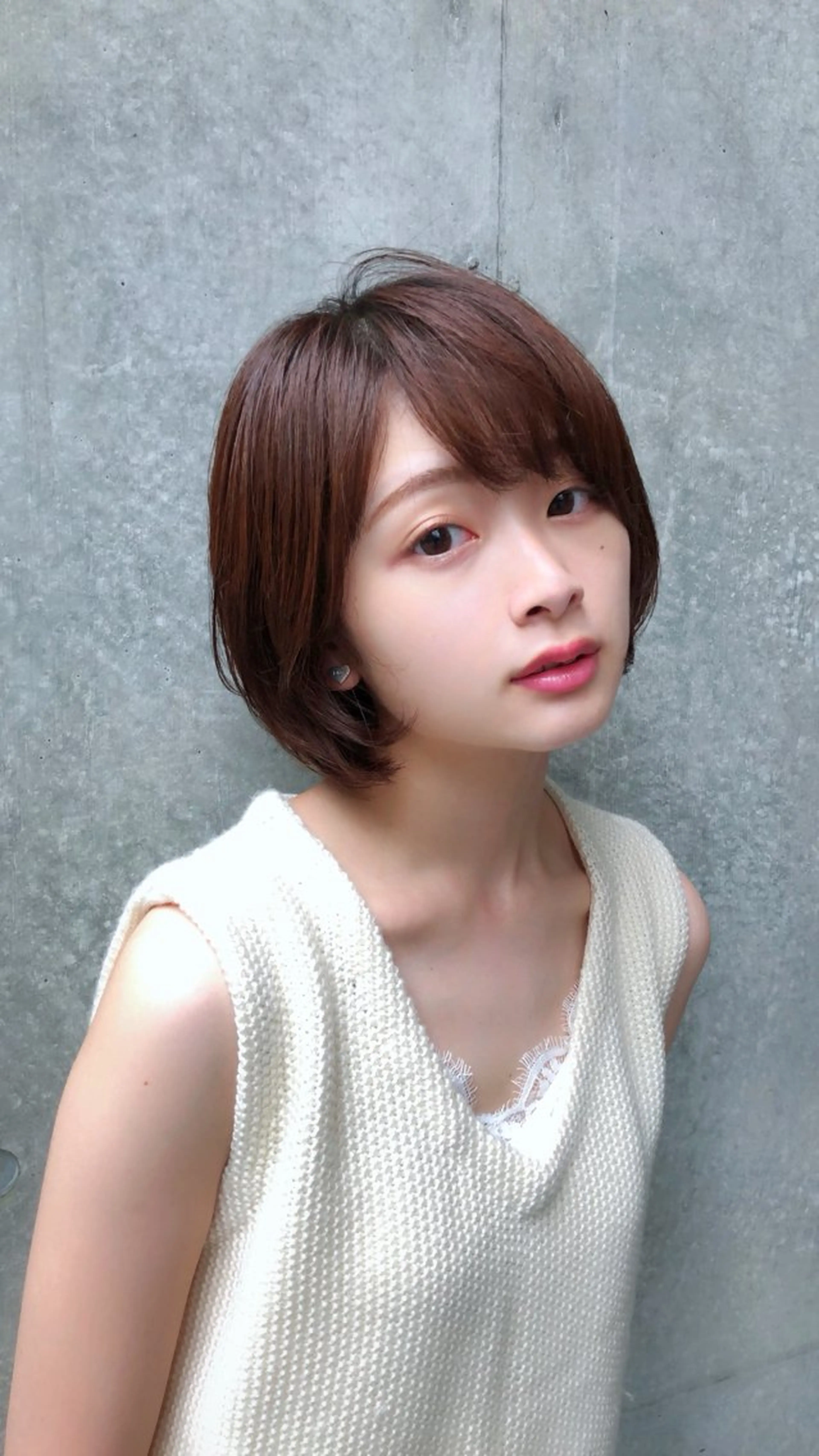 ミディアム カット SHIKI hair&make所属・ナカウチ タクのヘアスタイル