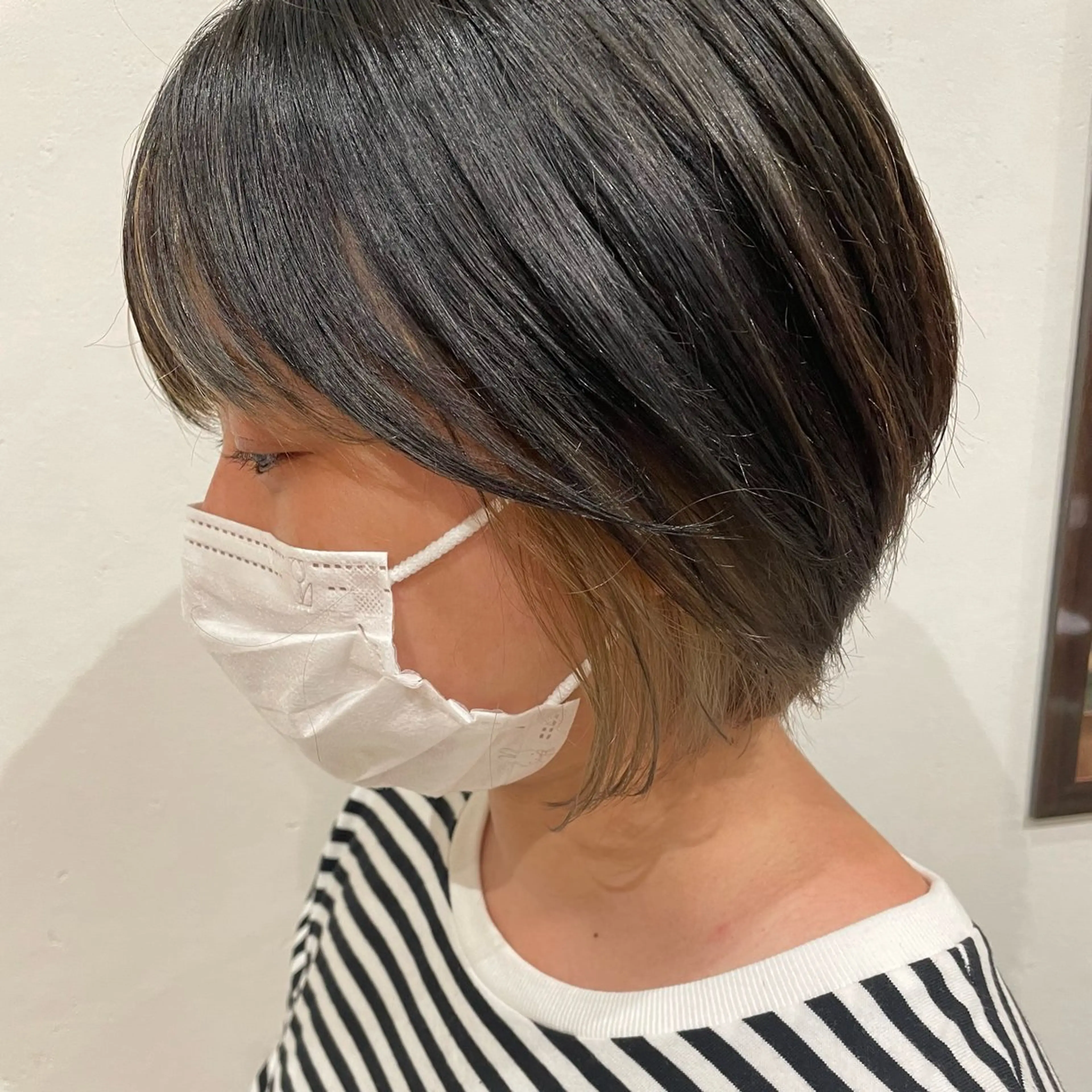 ショート カラー ショートボブ インナーカラー ボブ 似合わせカット ショートヘア 村上 遥香 店長スタイリストのヘアスタイル