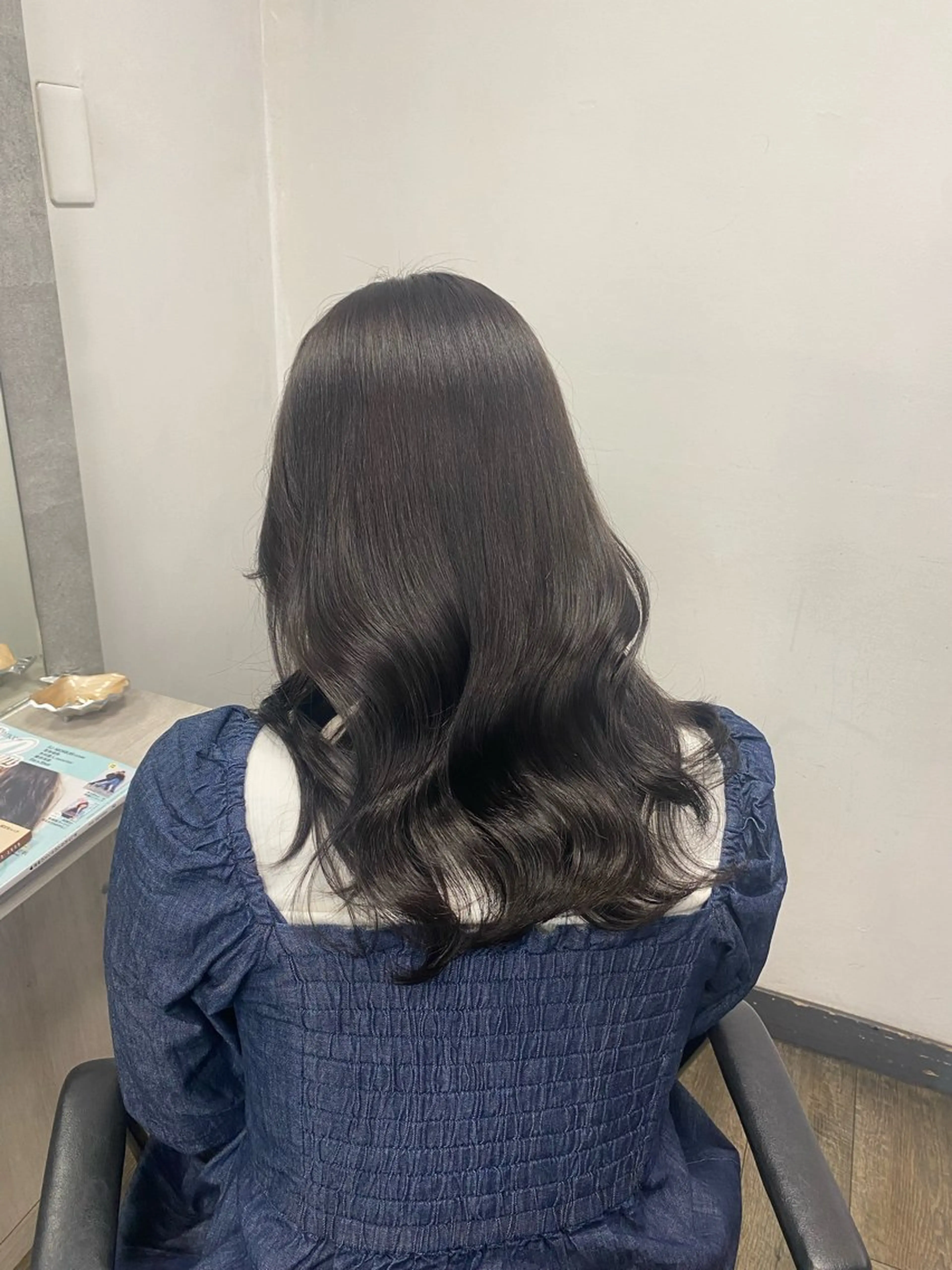 ミディアム カラー 透明感カラー MIREI /韓国風 ショート/大阪美容室のヘアスタイル