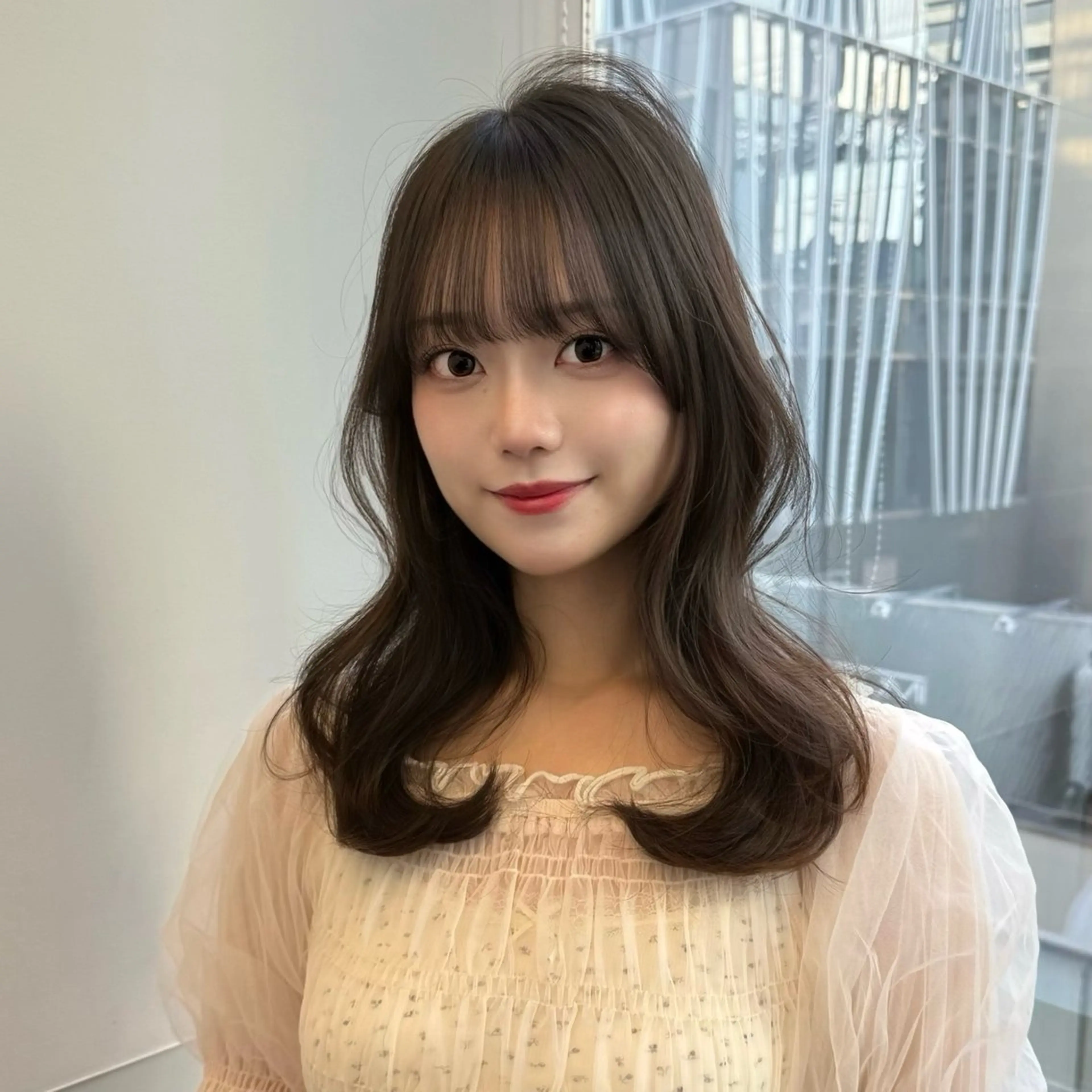 【🌿minimo学割🌿‬】前髪カット➕透明感カラー💫の写真