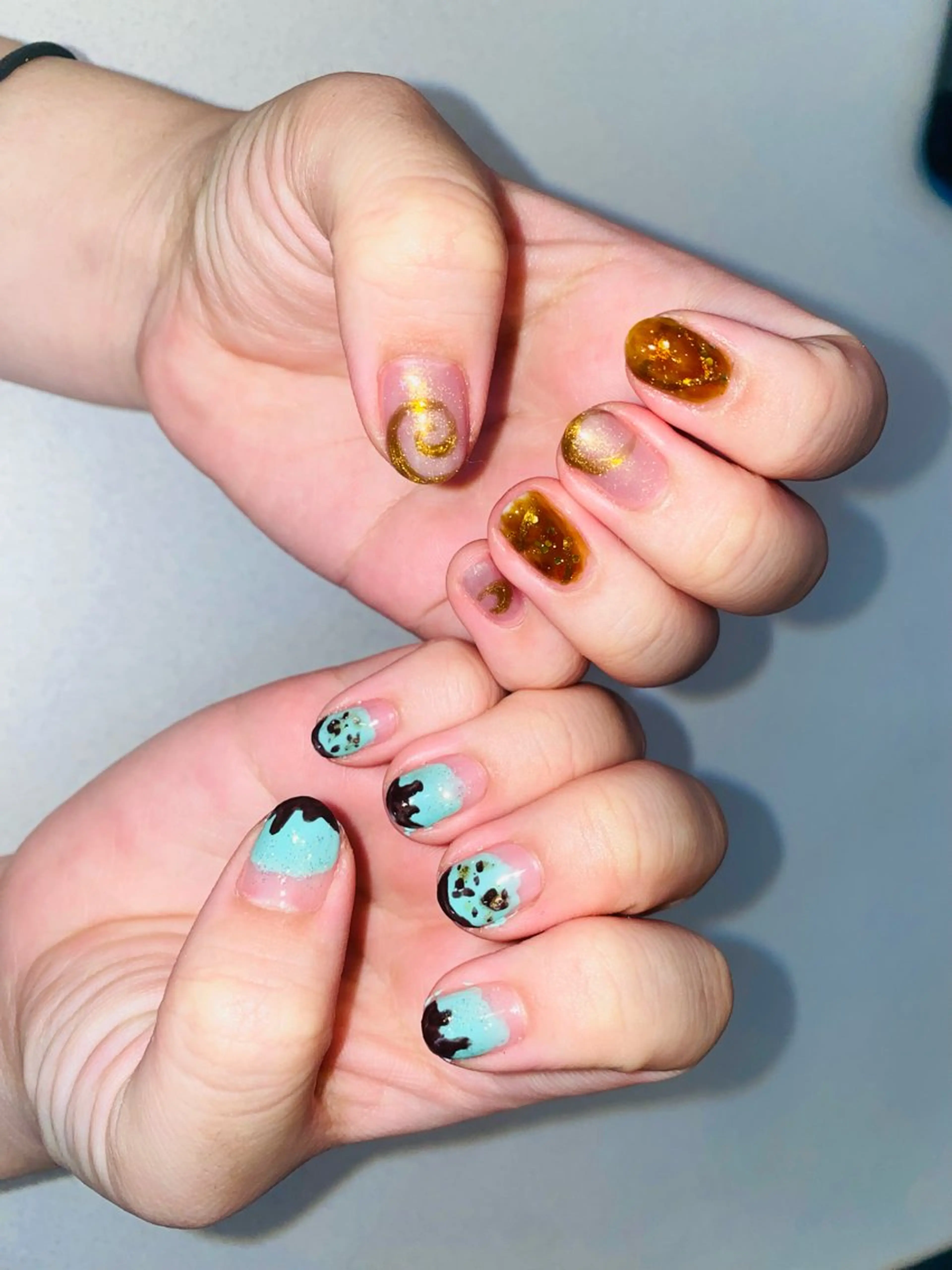 ネイル べっ甲ネイル ハンドネイル Chandra nail&tarotのネイルデザイン