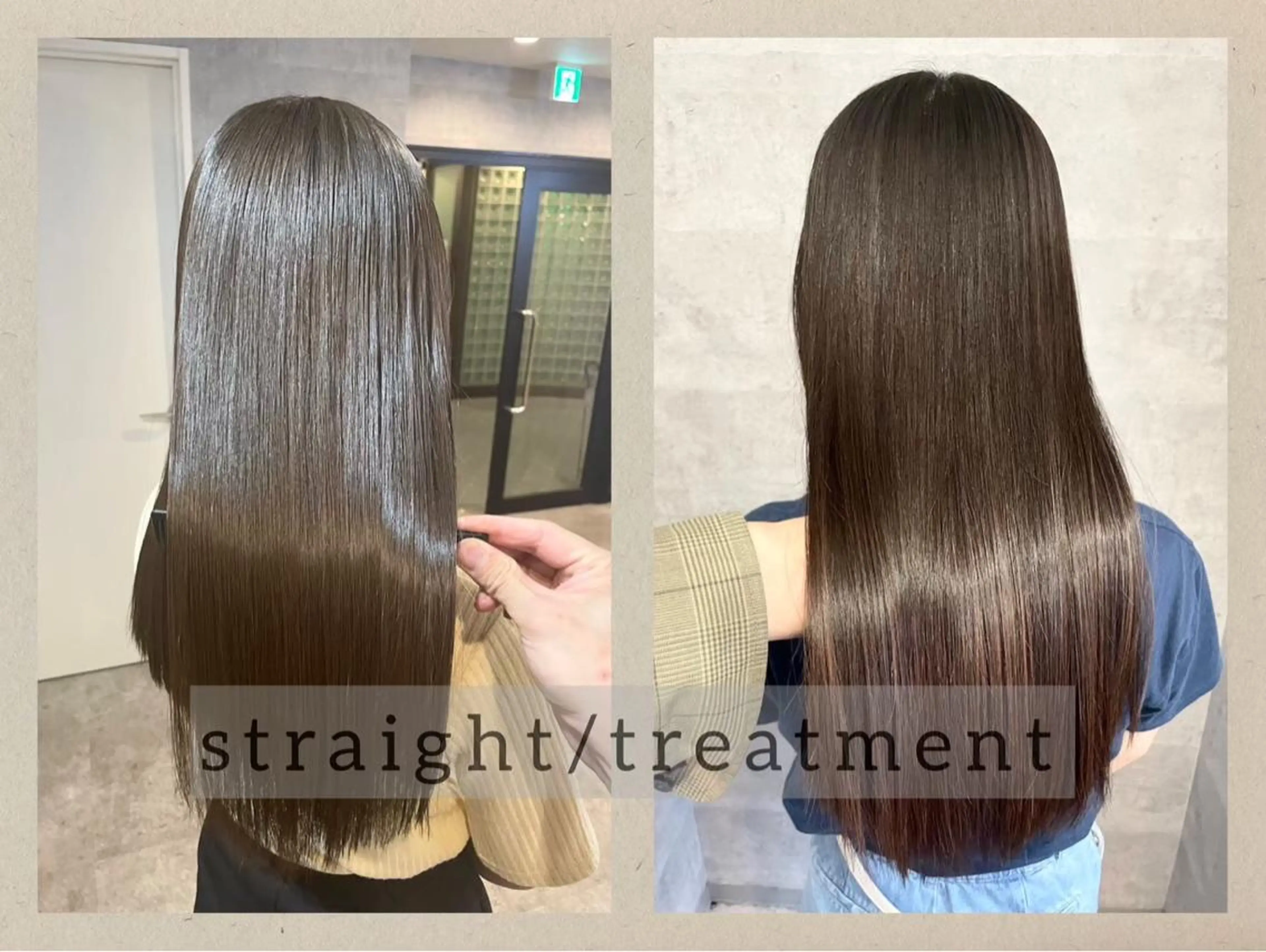 セミロング 縮毛矯正 トリートメント Sherry大国町所属・髪質改善×縮毛矯正 ×艶カラーNAOのヘアスタイル