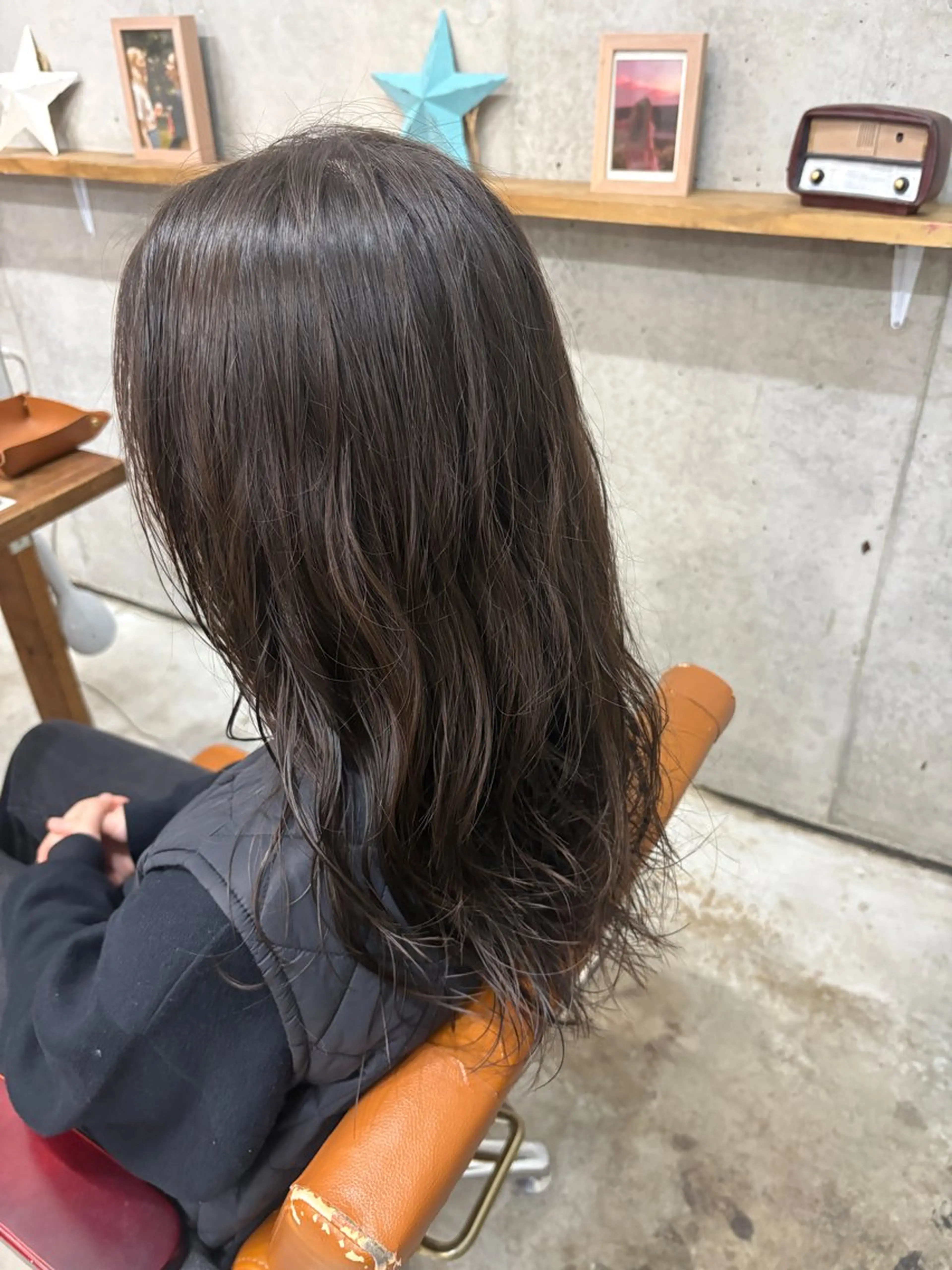 セミロング セミロングパーマ カット パーマ Yukino/ 透明カラー🫧のヘアスタイル