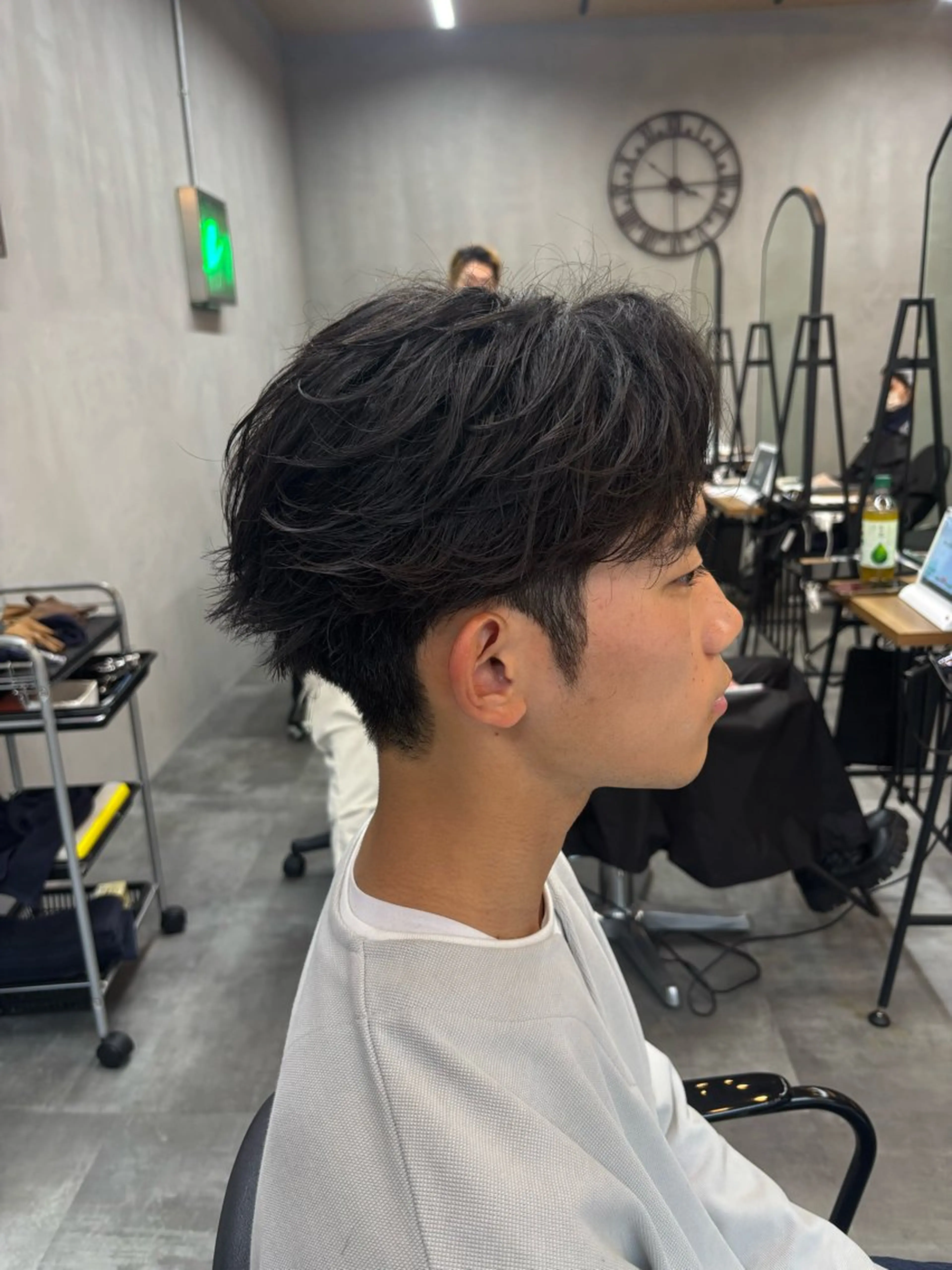 ショート メンズ カット パーマ 鹿児島 TSUBASAのヘアスタイル