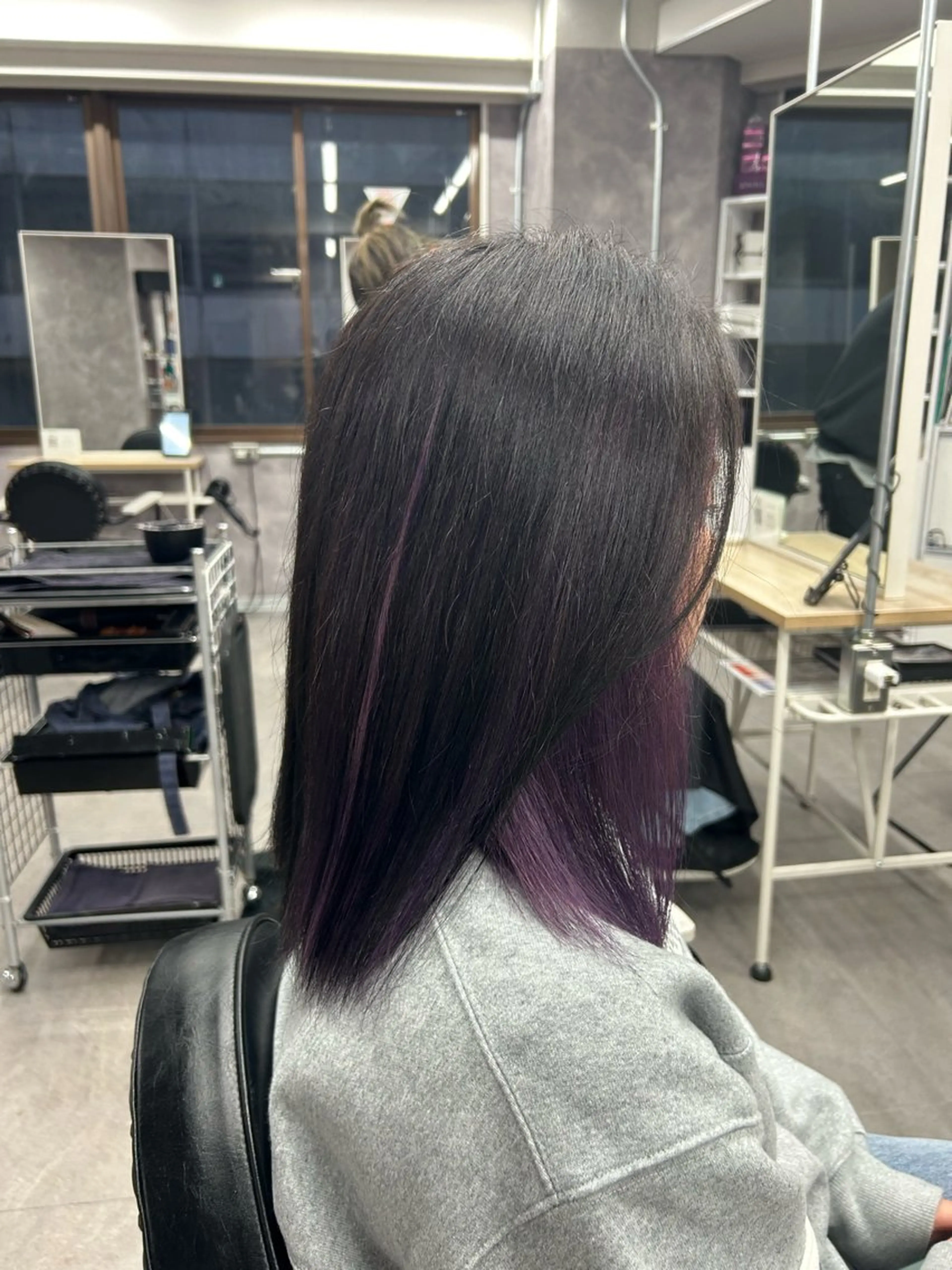 ミディアム カラー ヘアアレンジ MOMO艶髪 🩵モテカラーのヘアスタイル