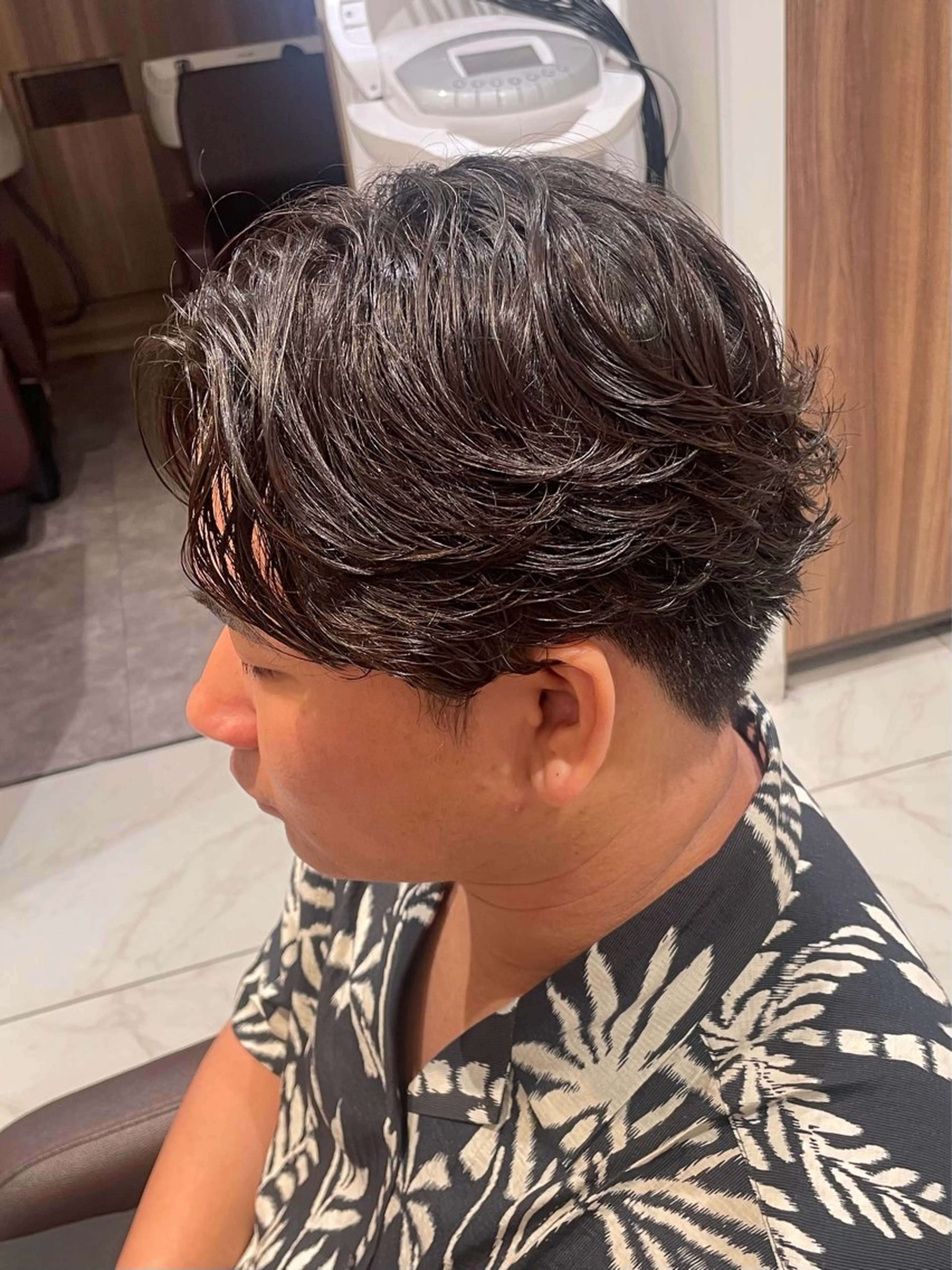 パーマ メンズ メンズパーマ 波巻きパーマ カット パーマ 🩵茗荷谷で1番 パーマ巻いてる萌🩵のヘアスタイル