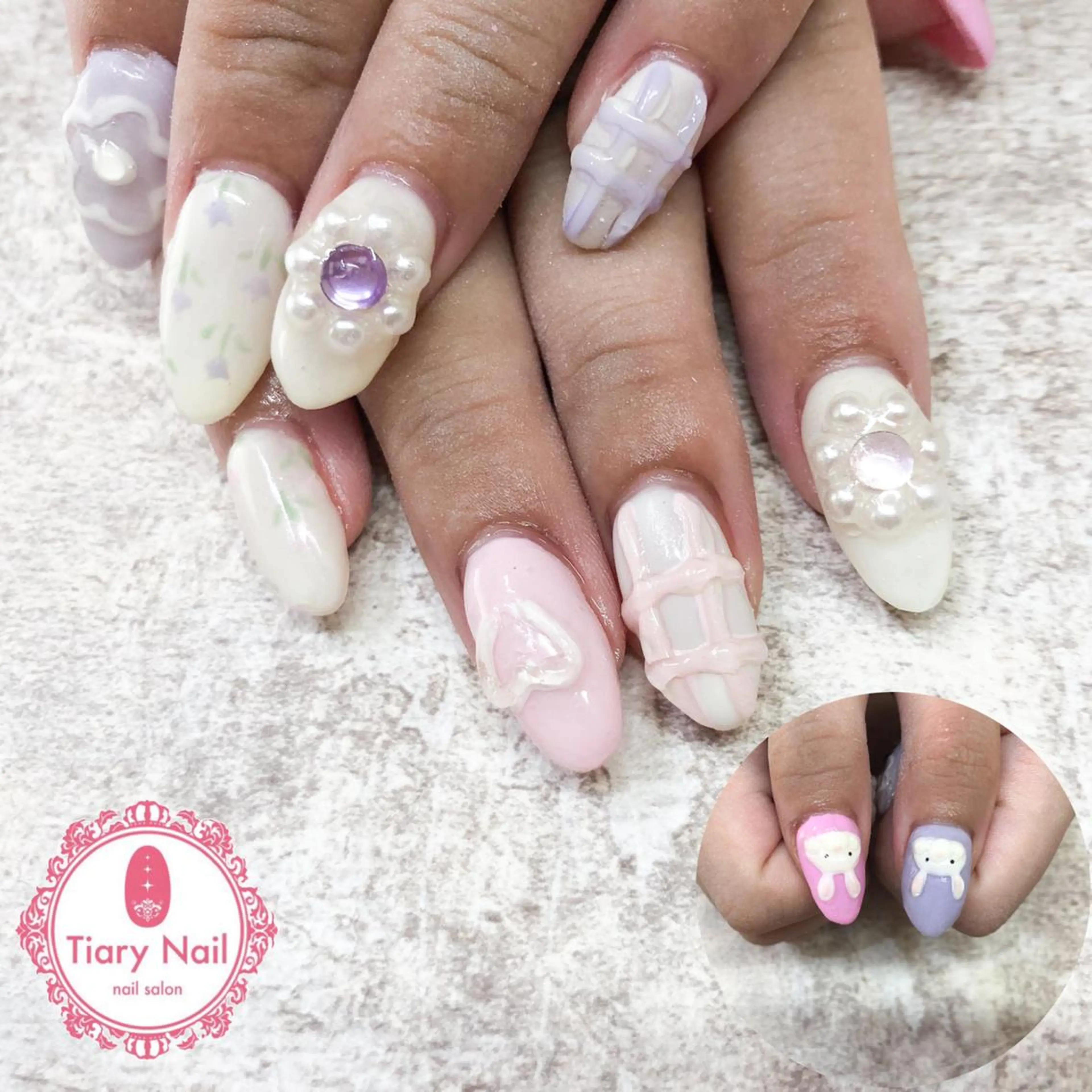 ネイル tiarynail K K🐼のネイルデザイン