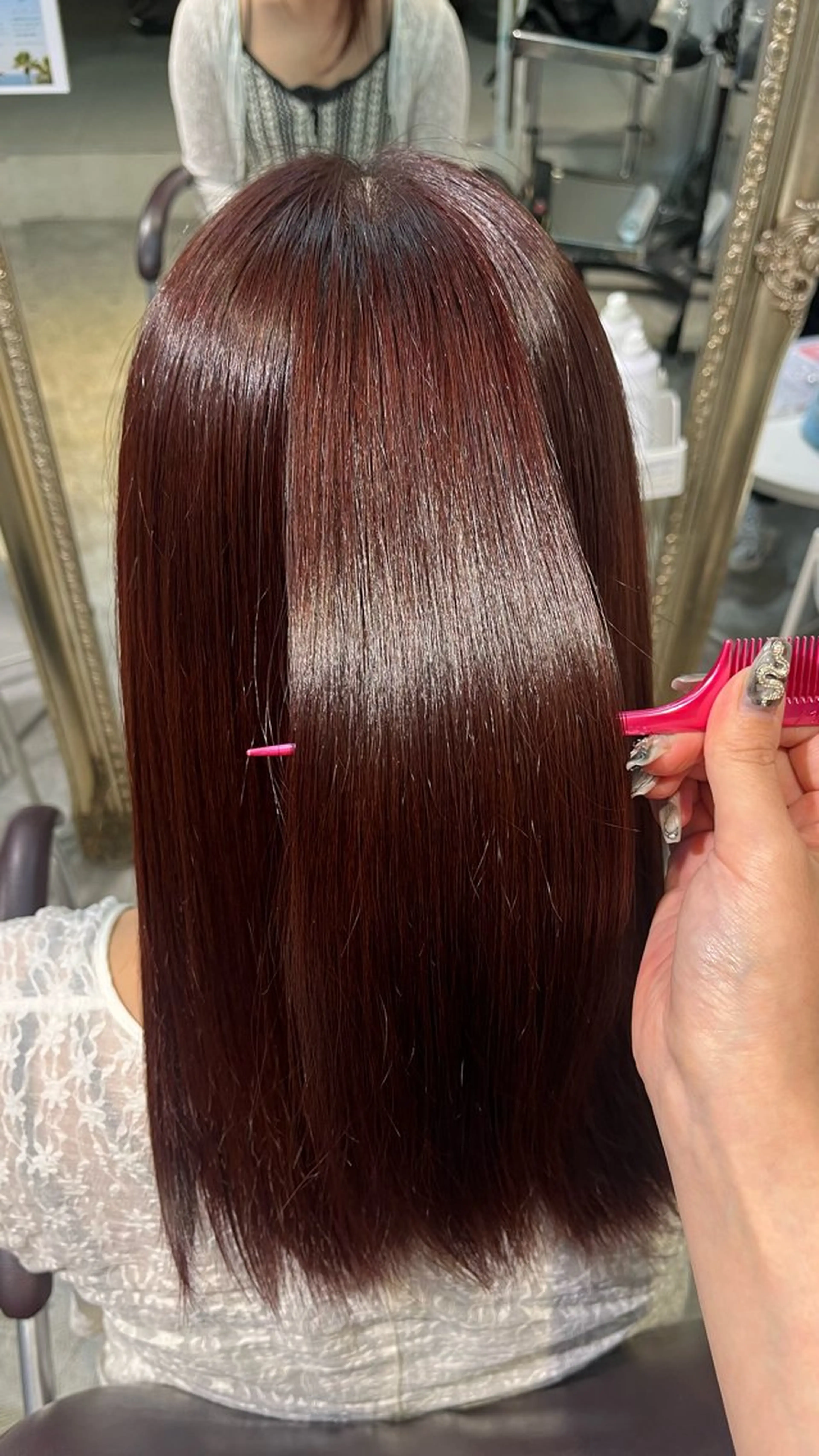 ロング カラー ヘアカラー トリートメント 🎀暖色カラー/ ハナ🎀のヘアスタイル