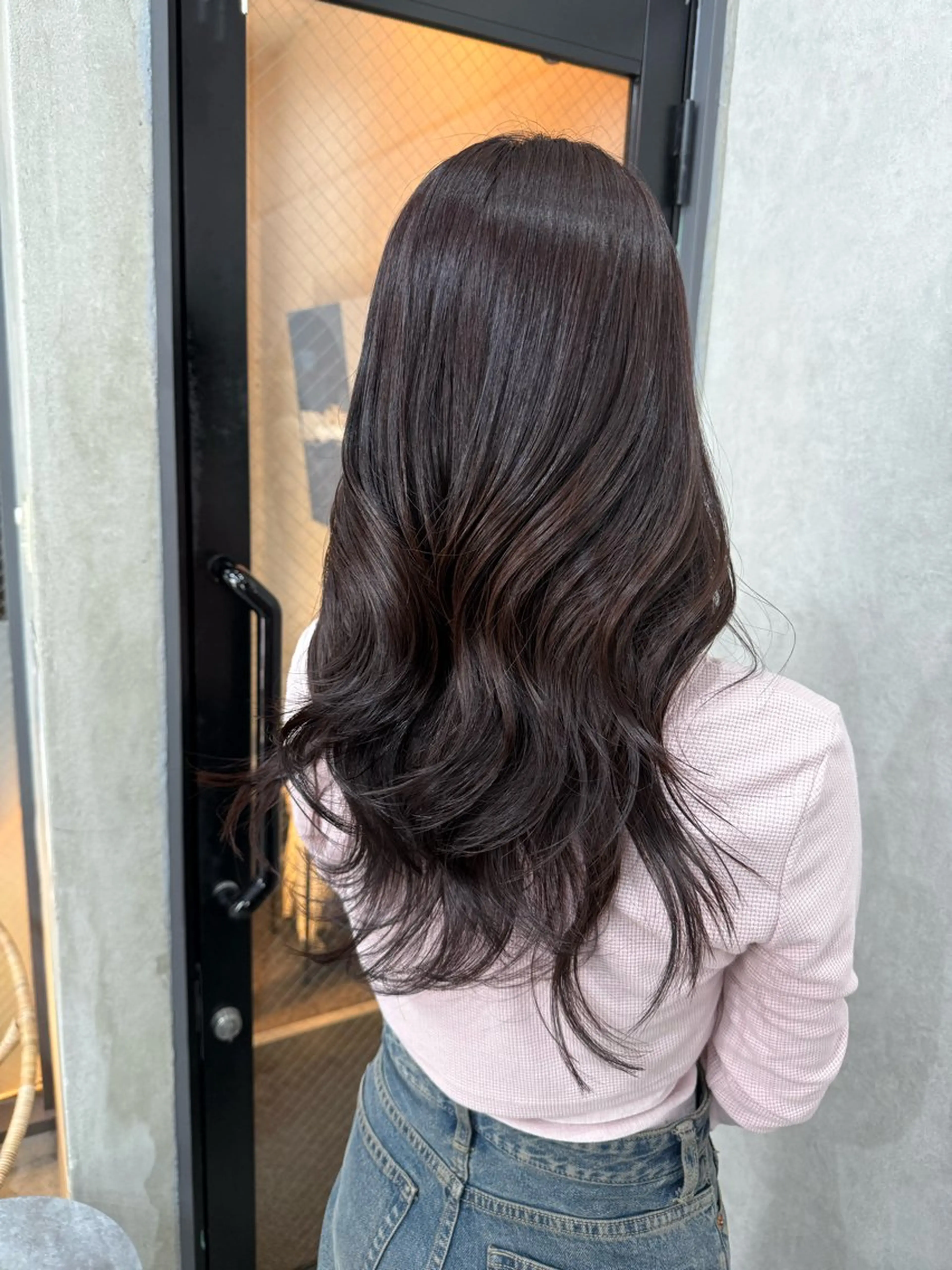 ロング カラー ラベンダーカラー AIRI layer cut hairのヘアスタイル