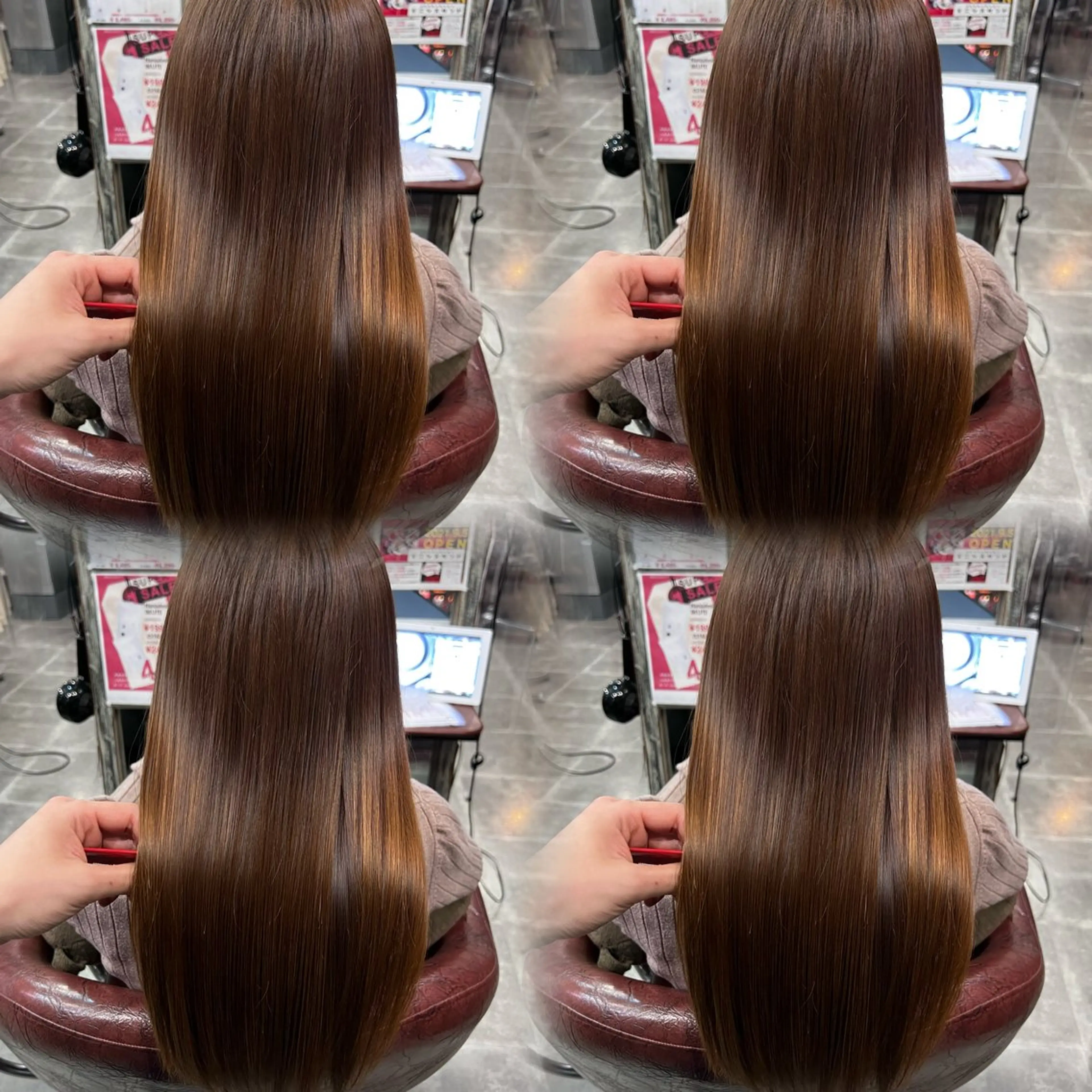 ロング カット 縮毛矯正 トリートメント 全店売上No.1🏆 ✨深江裕稀のヘアスタイル