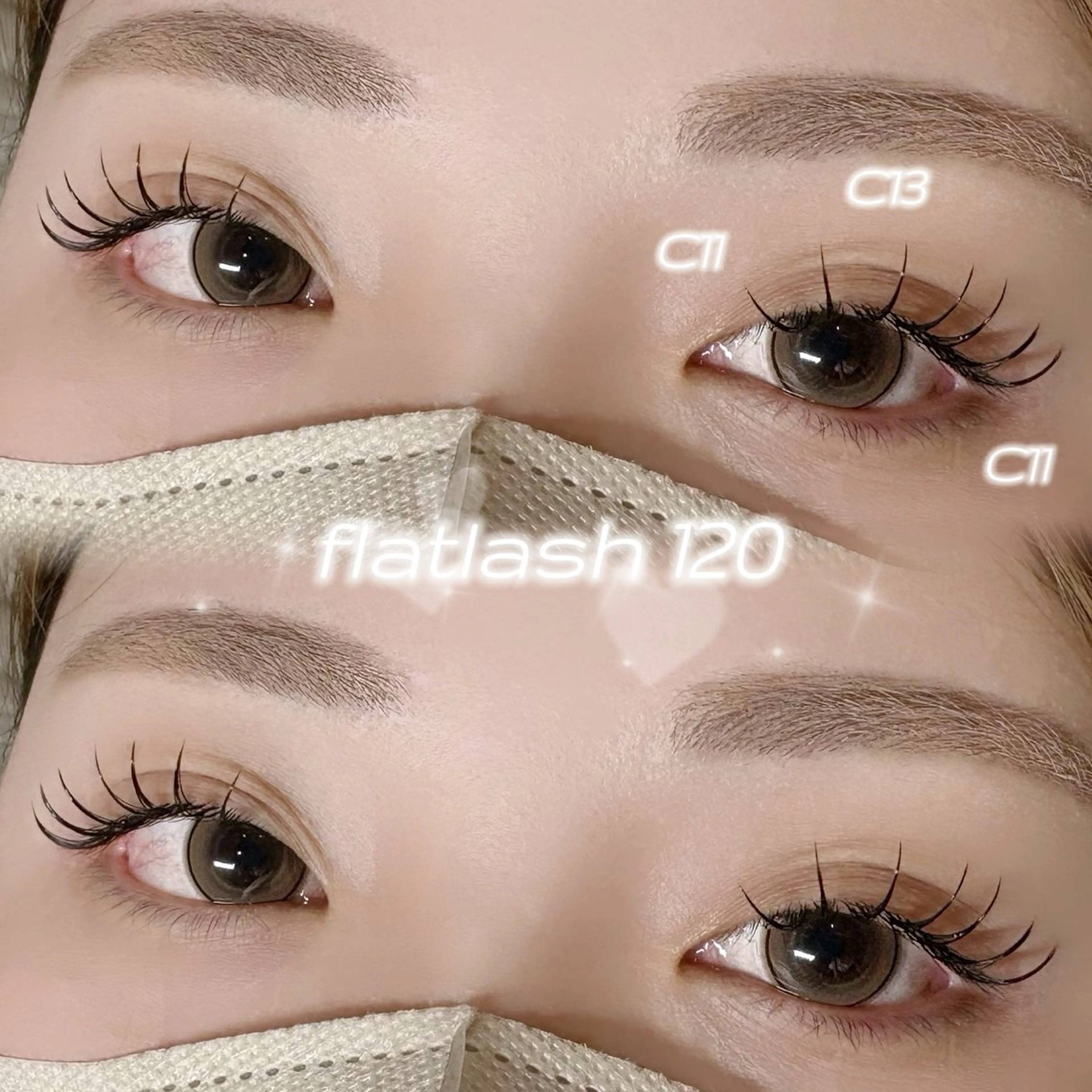 🪽 フラットラッシュ ​〜​100本《オフ込み》《コーティング付》の写真