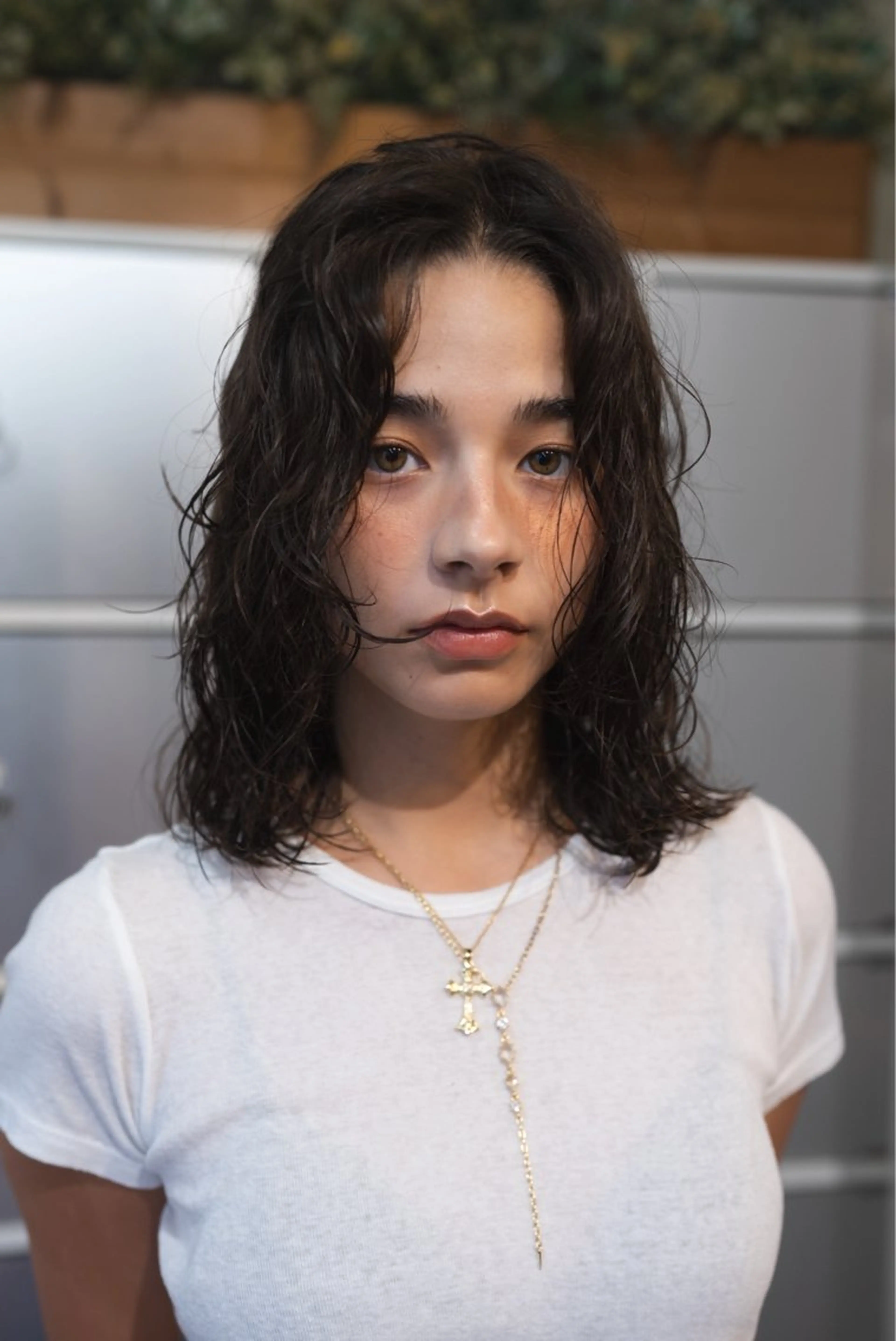 ミディアム カラー パーマ Genta @gegege75のヘアスタイル