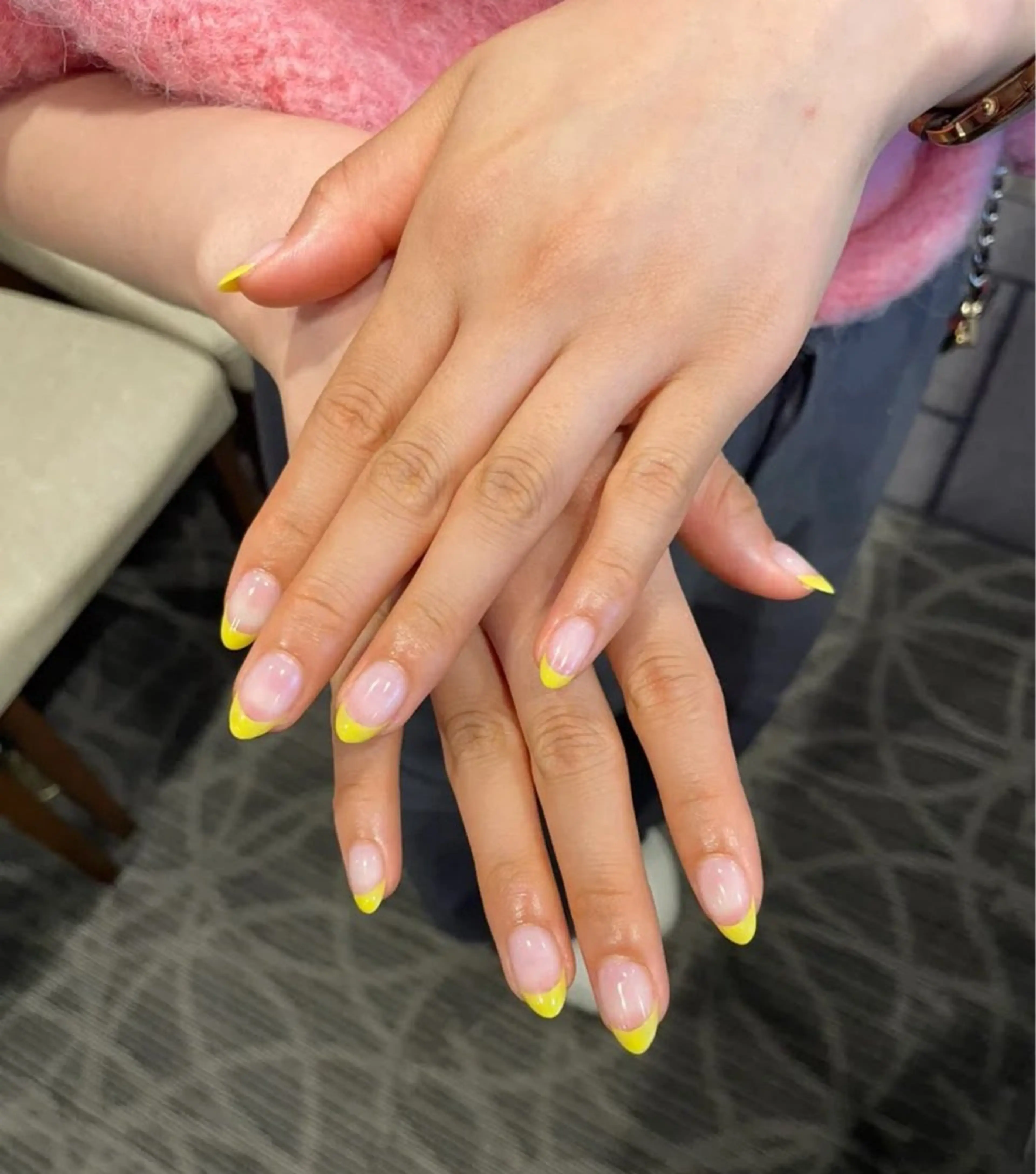 ネイル クリアネイル フレンチネイル Nobody_ Manamiのネイルデザイン