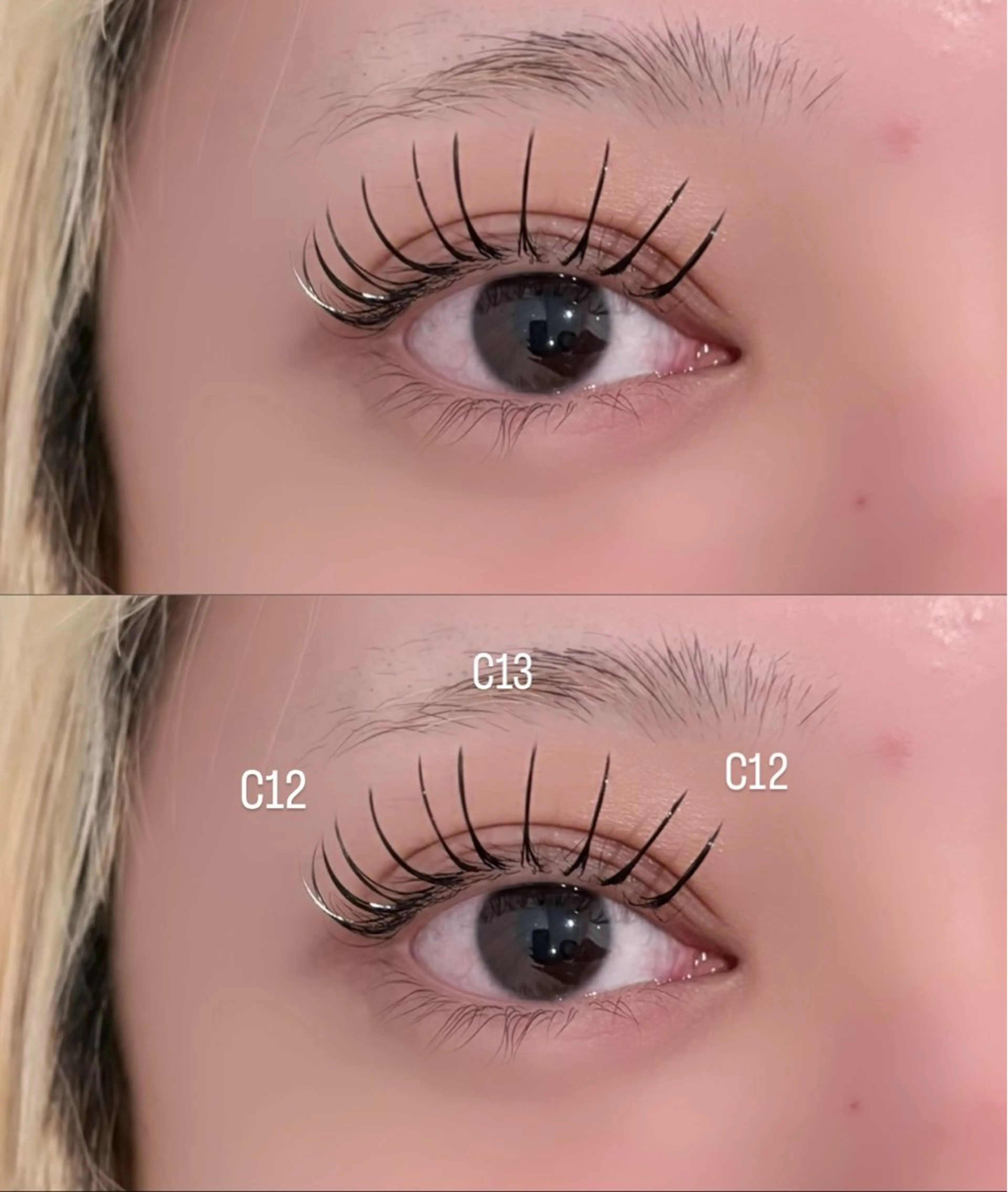 マツエク・マツパ フラットラッシュ meRK manamiのマツエク・マツパデザイン