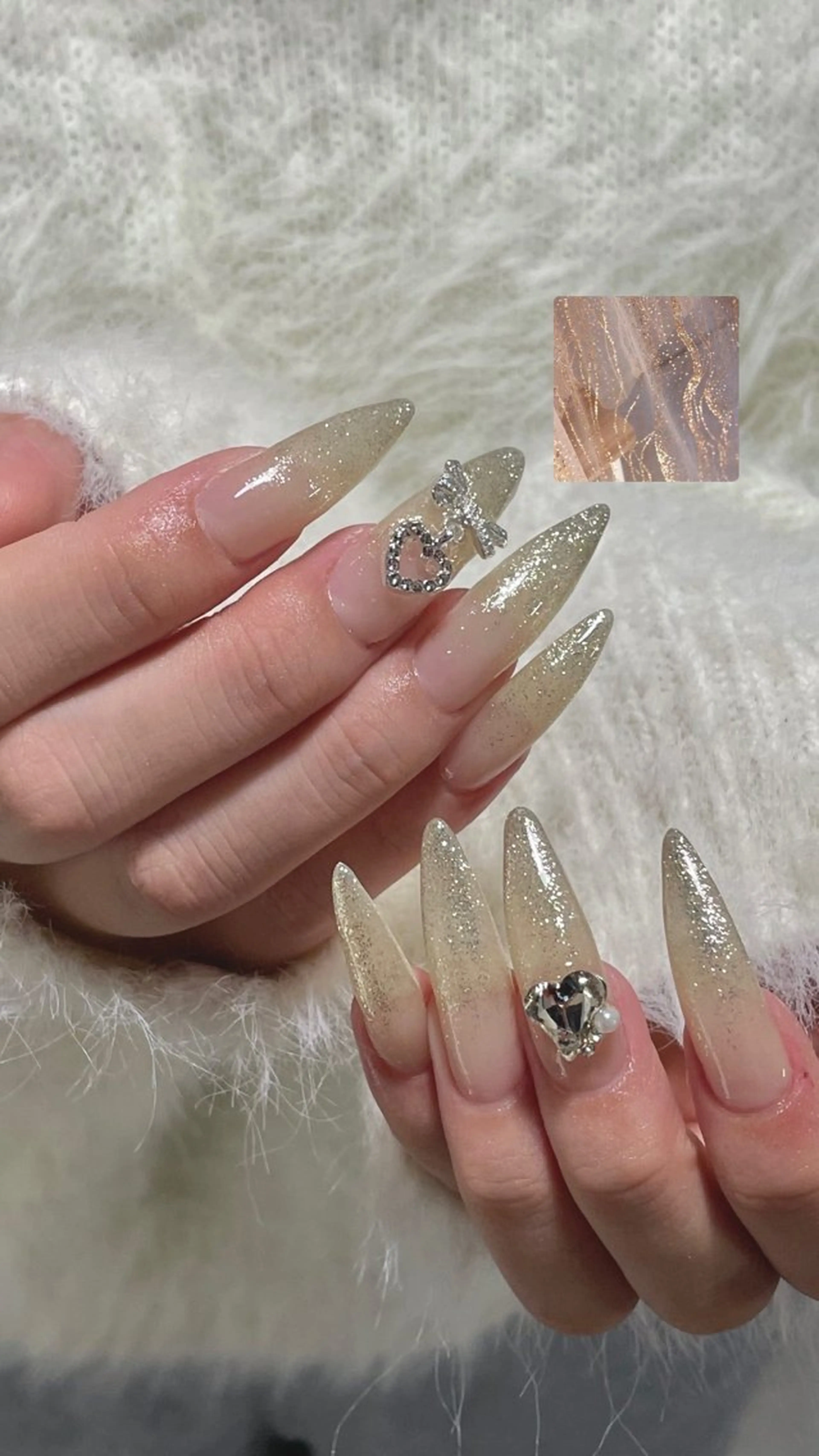 ロング ロング ハンドネイル LBnail.sae /おえかきネイルのネイルデザイン
