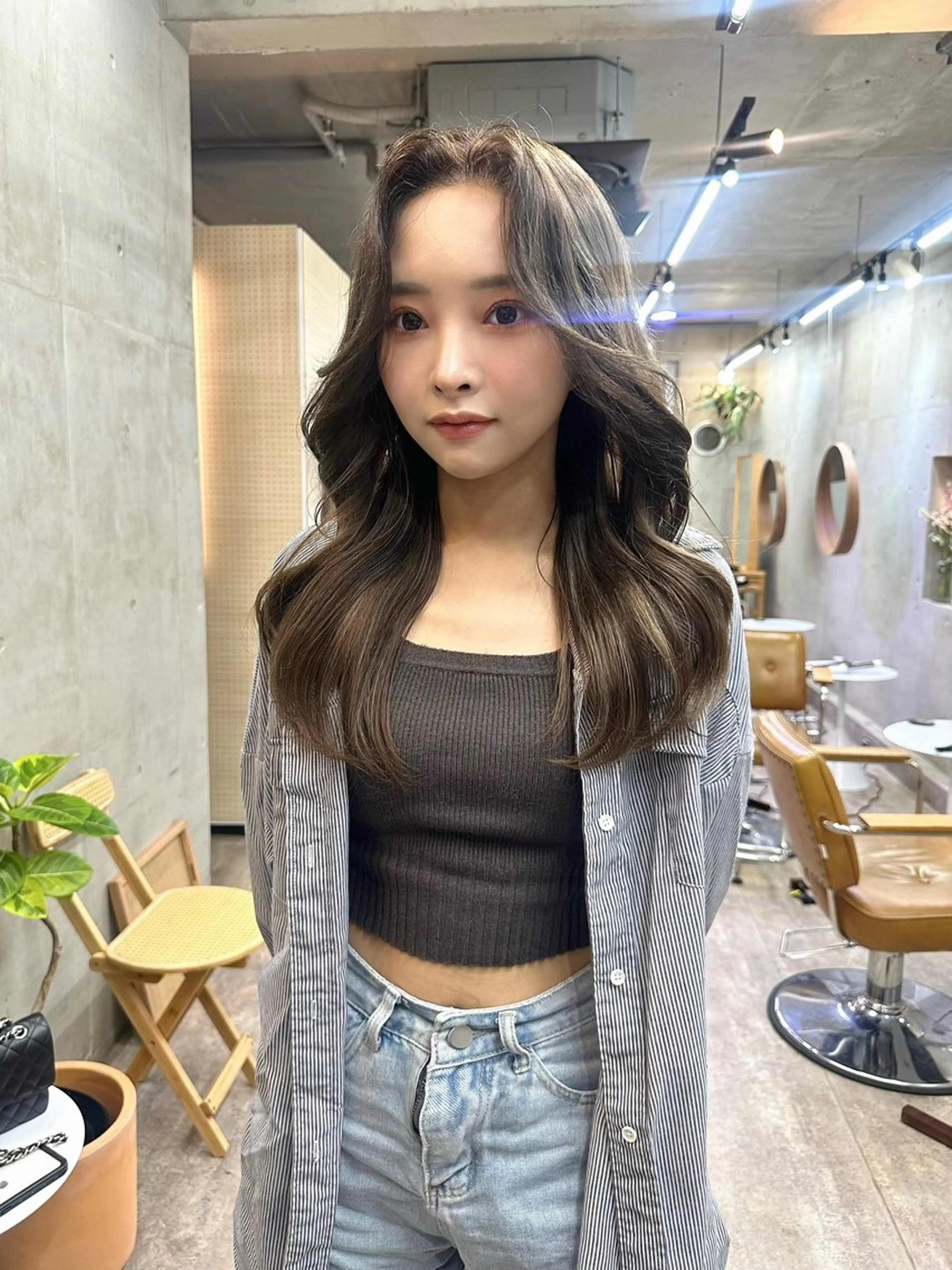 ロング カラー 韓国風ヘア レイヤーカット カット カットモデル募集中 ／HARUKA🎀のヘアスタイル