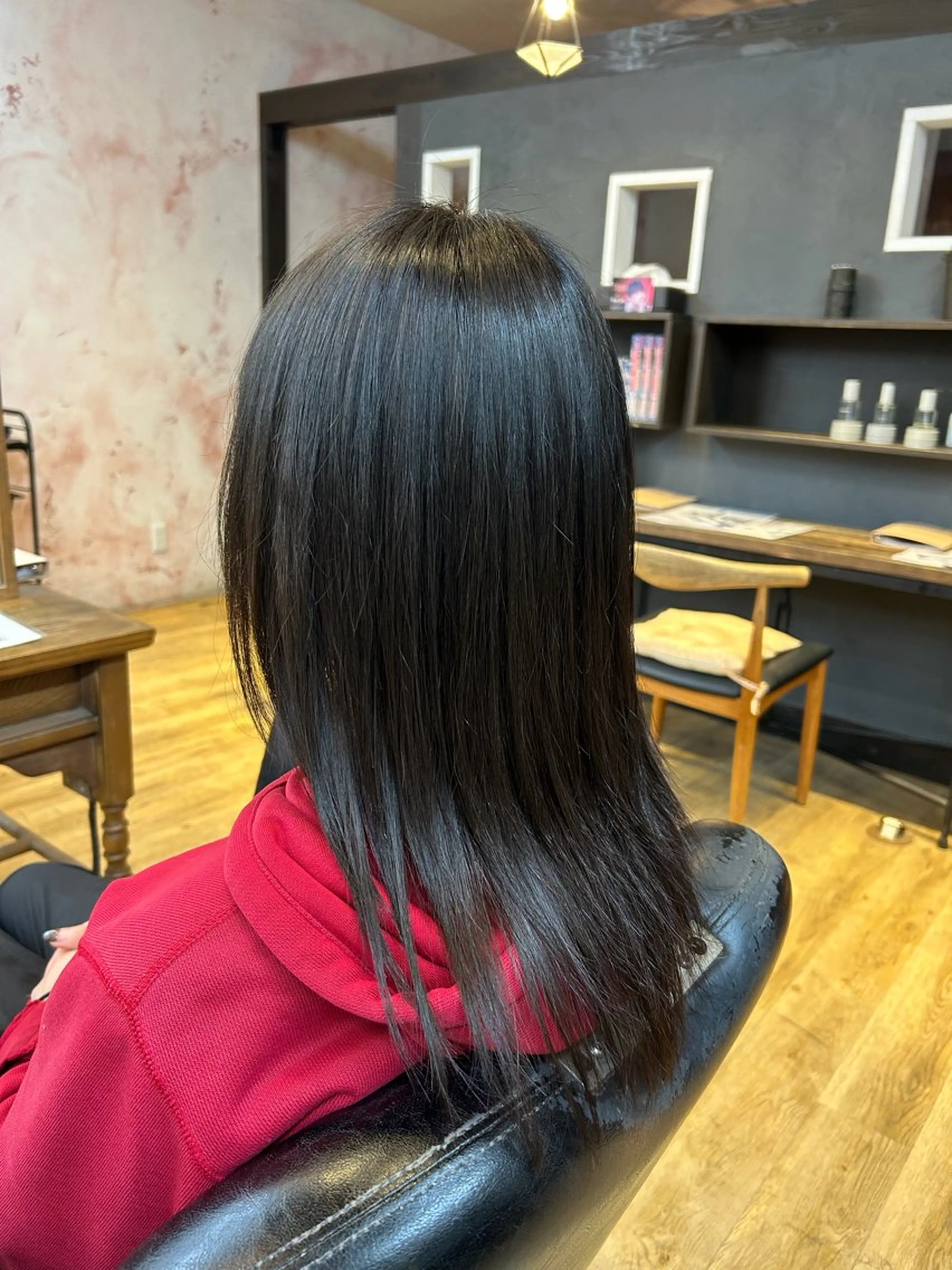 ロング ヘアカラー トリートメント ✨縮毛矯正✨艶髪✨️ 髪質改善✨鴻巣✨️のヘアスタイル