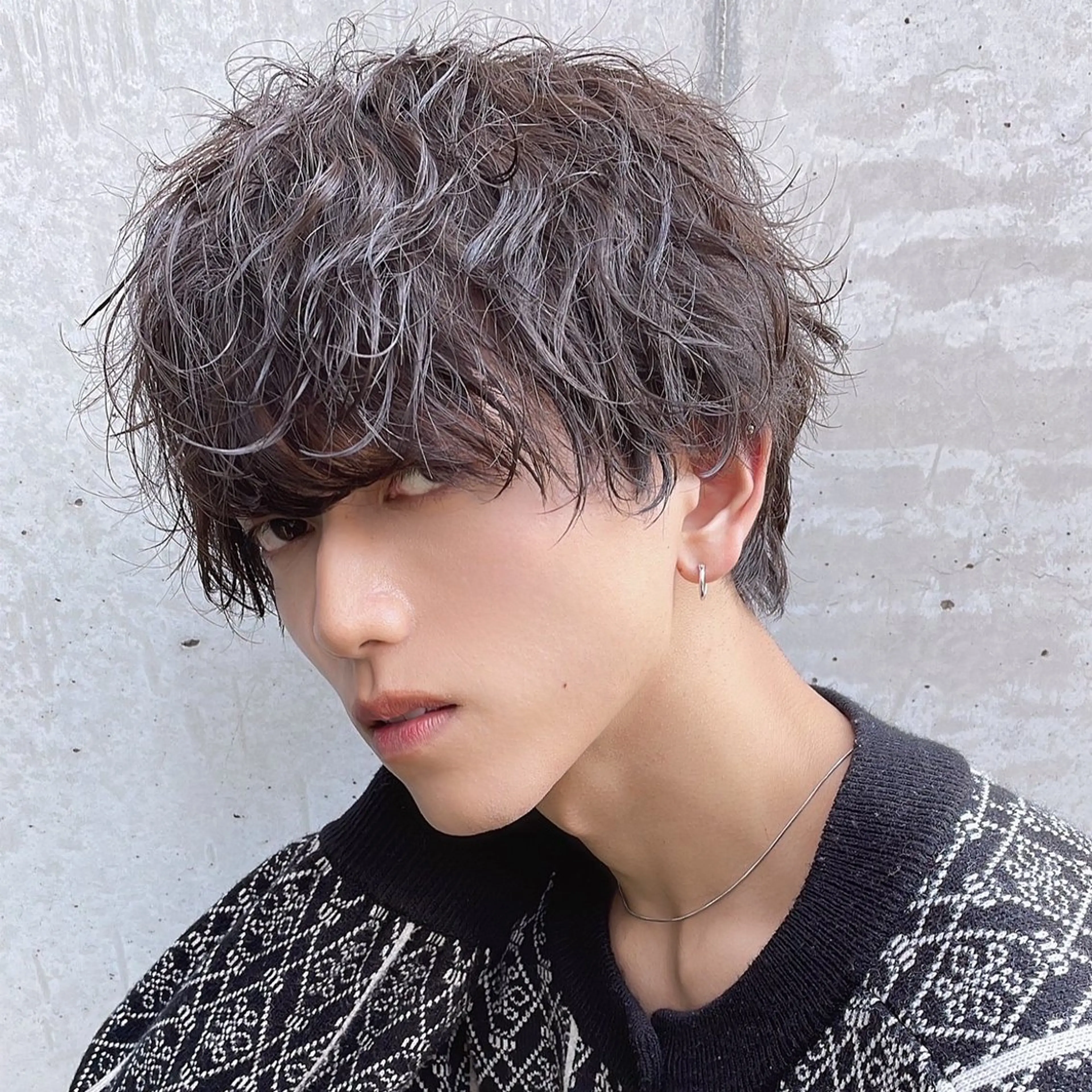 カラー メンズ カット ヘアカラー トリートメント ブリーチなし/暖色/ 透明感/ririkaのヘアスタイル