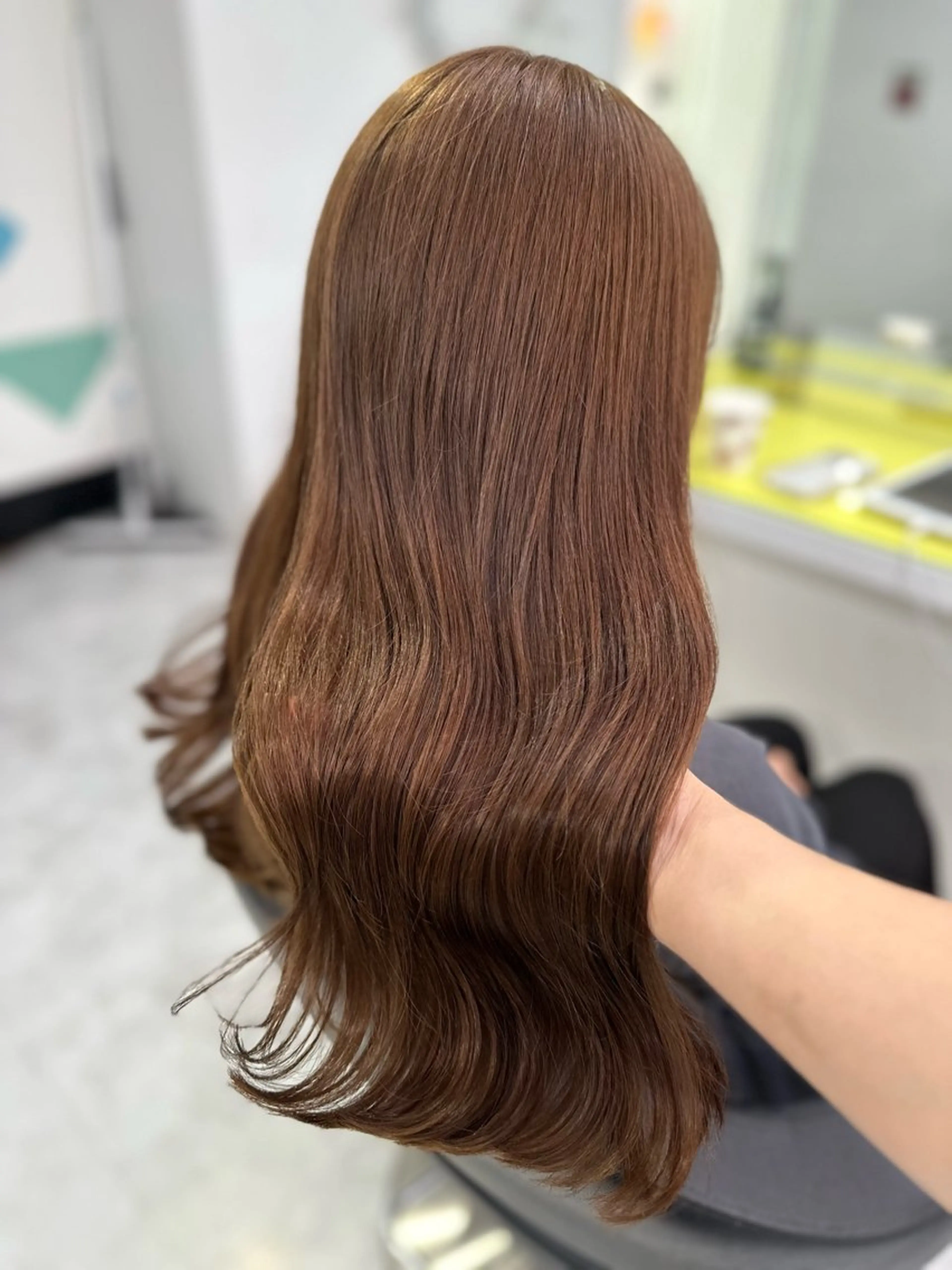 セミロング カラー ブリーチ ブリーチなしカラー トリートメント ♡ダブルカラー特化♡ miyuのヘアスタイル